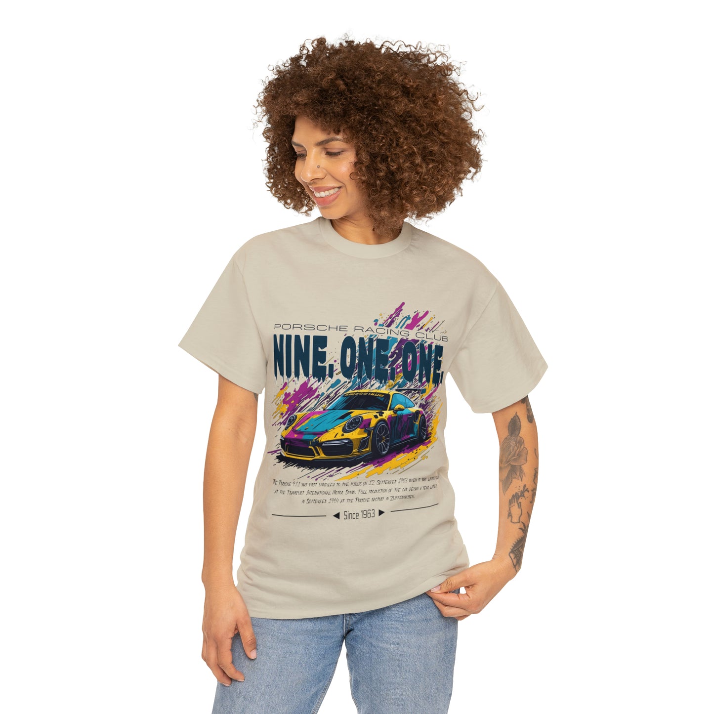 NINE ONE ONE Unisex Heavy Cotton Tee