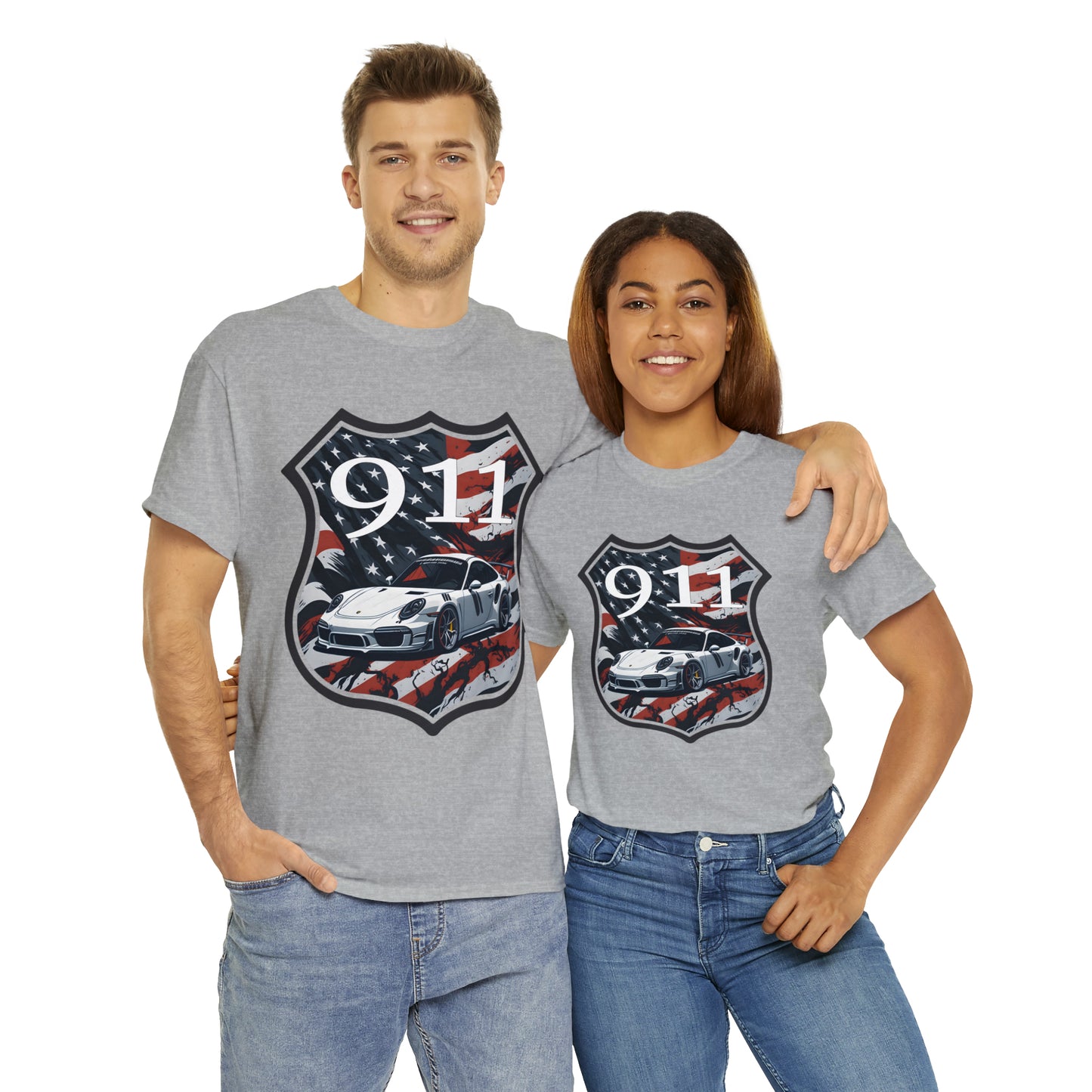 US FLAG Unisex Heavy Cotton Tee