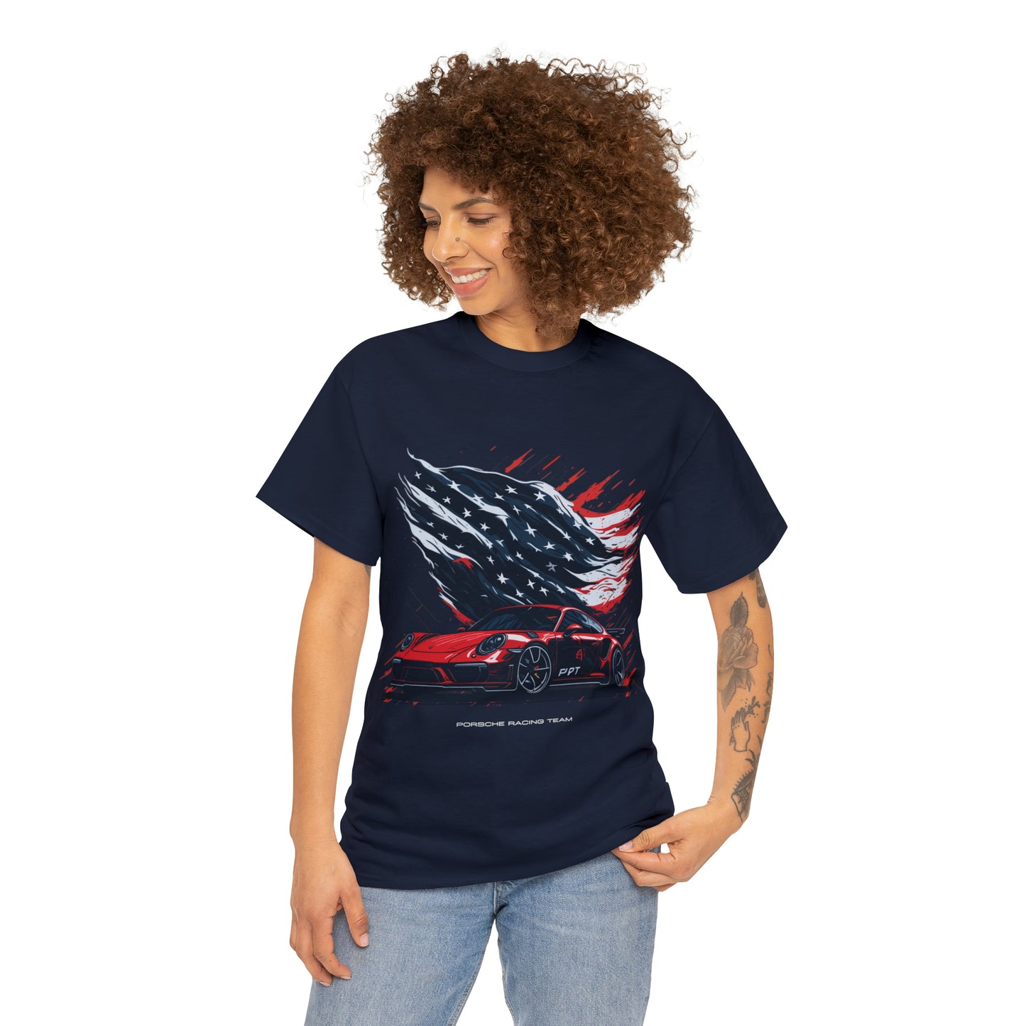 RACING US Unisex Heavy Cotton Tee