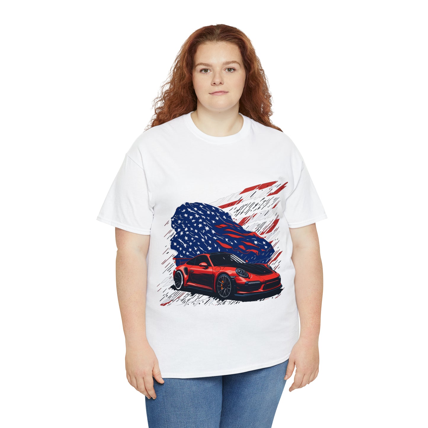 US FLAG Unisex Heavy Cotton Tee