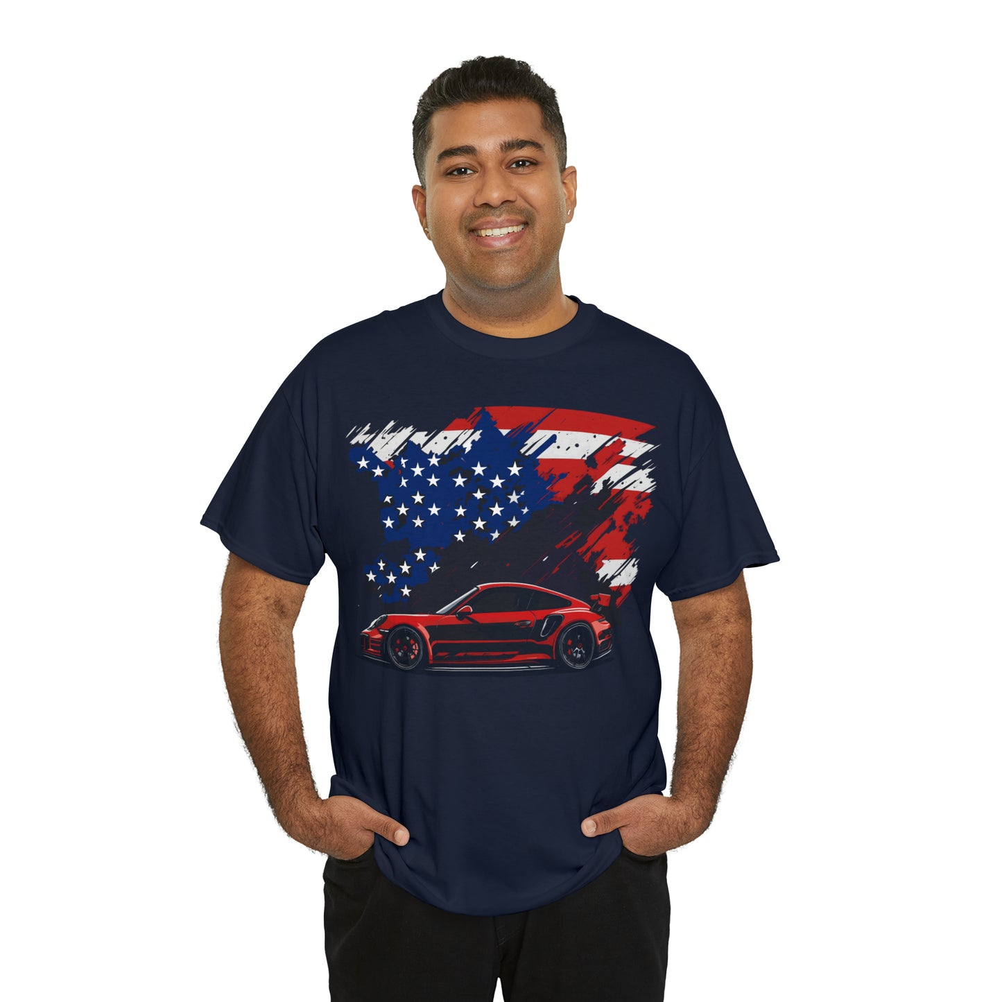 US FLAG RED Unisex Heavy Cotton Tee