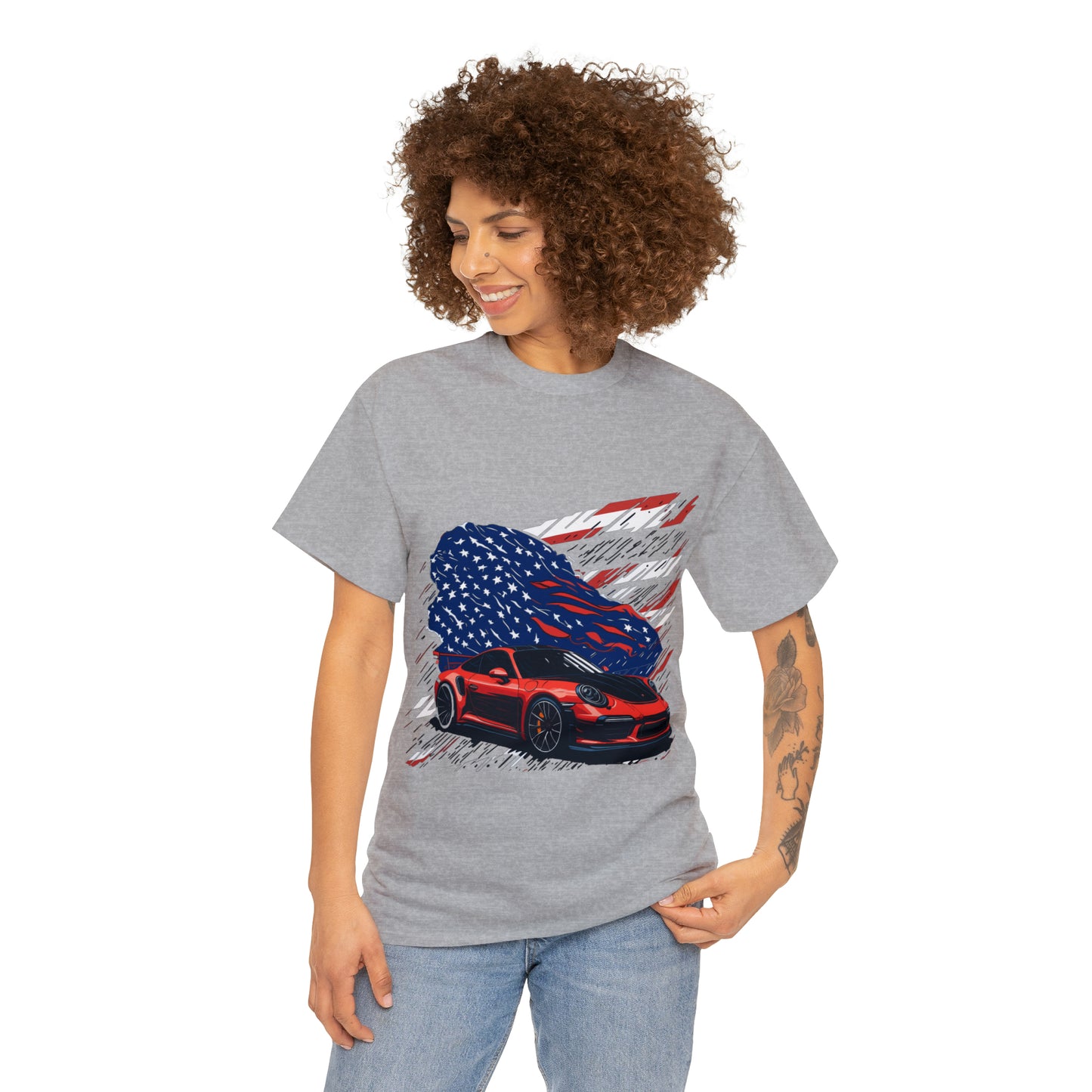 US FLAG Unisex Heavy Cotton Tee