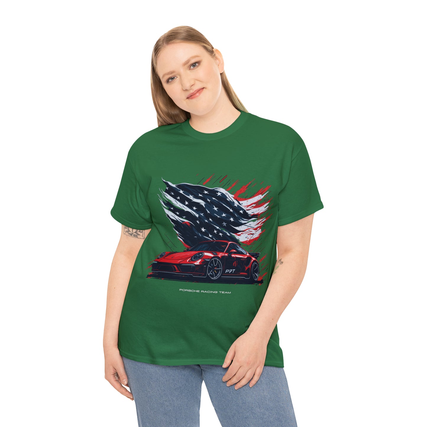 RACING US Unisex Heavy Cotton Tee