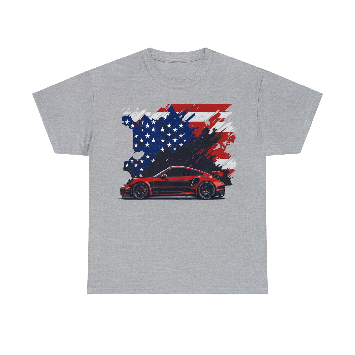 US FLAG RED Unisex Heavy Cotton Tee