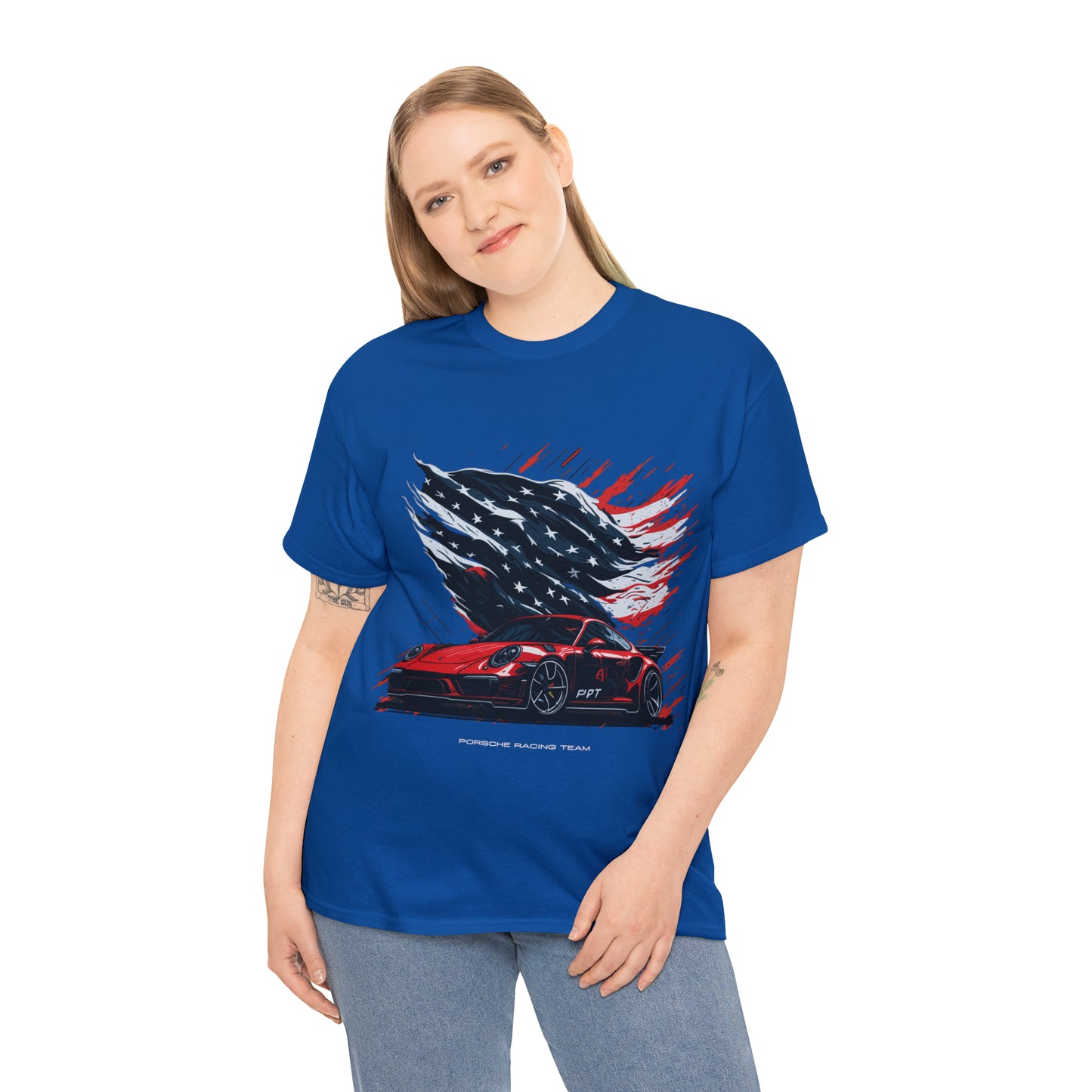 RACING US Unisex Heavy Cotton Tee