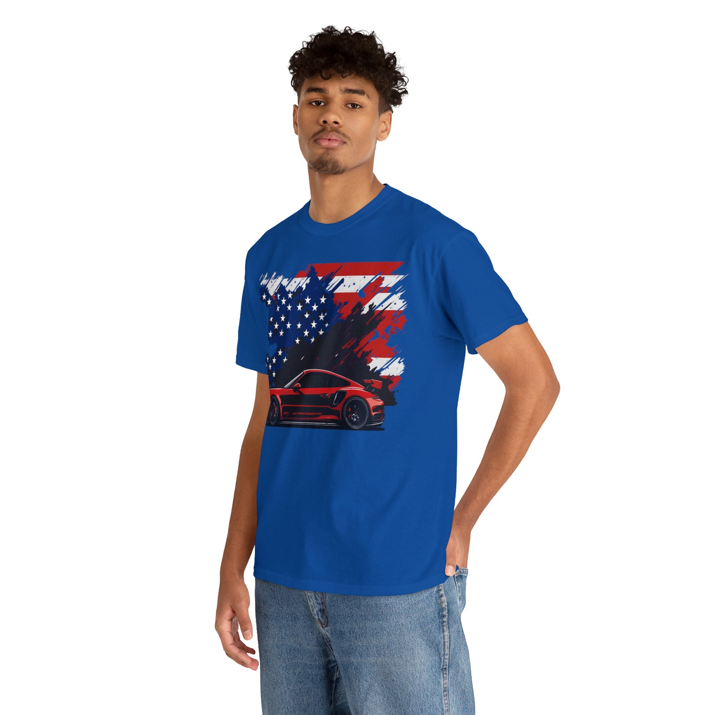 US FLAG RED Unisex Heavy Cotton Tee