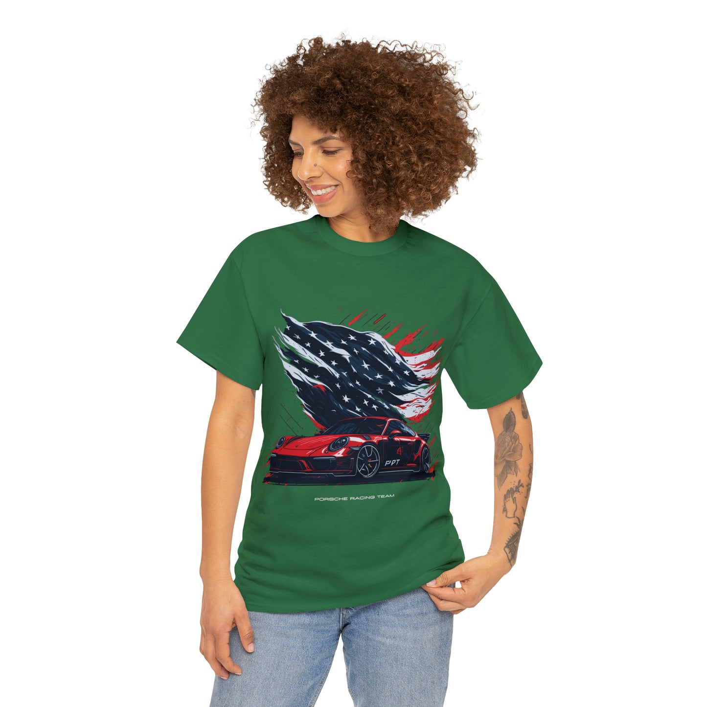 RACING US Unisex Heavy Cotton Tee