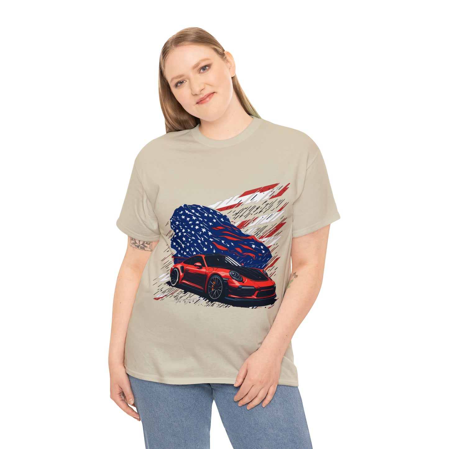 US FLAG Unisex Heavy Cotton Tee