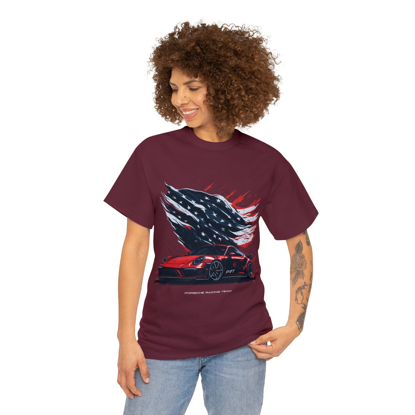 RACING US Unisex Heavy Cotton Tee