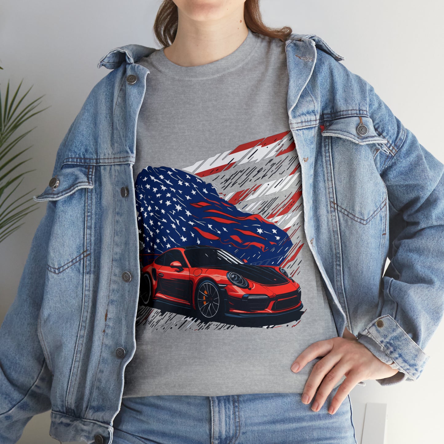 US FLAG Unisex Heavy Cotton Tee