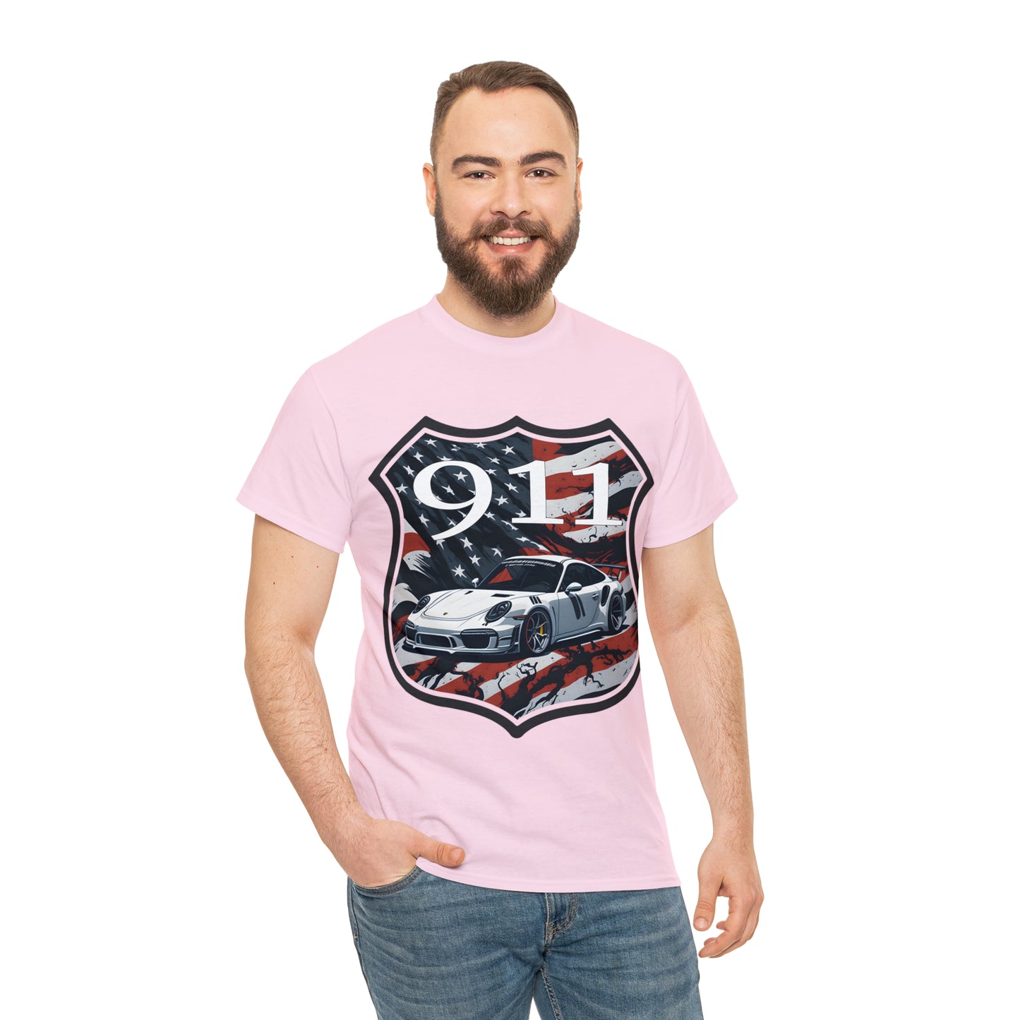 US FLAG Unisex Heavy Cotton Tee