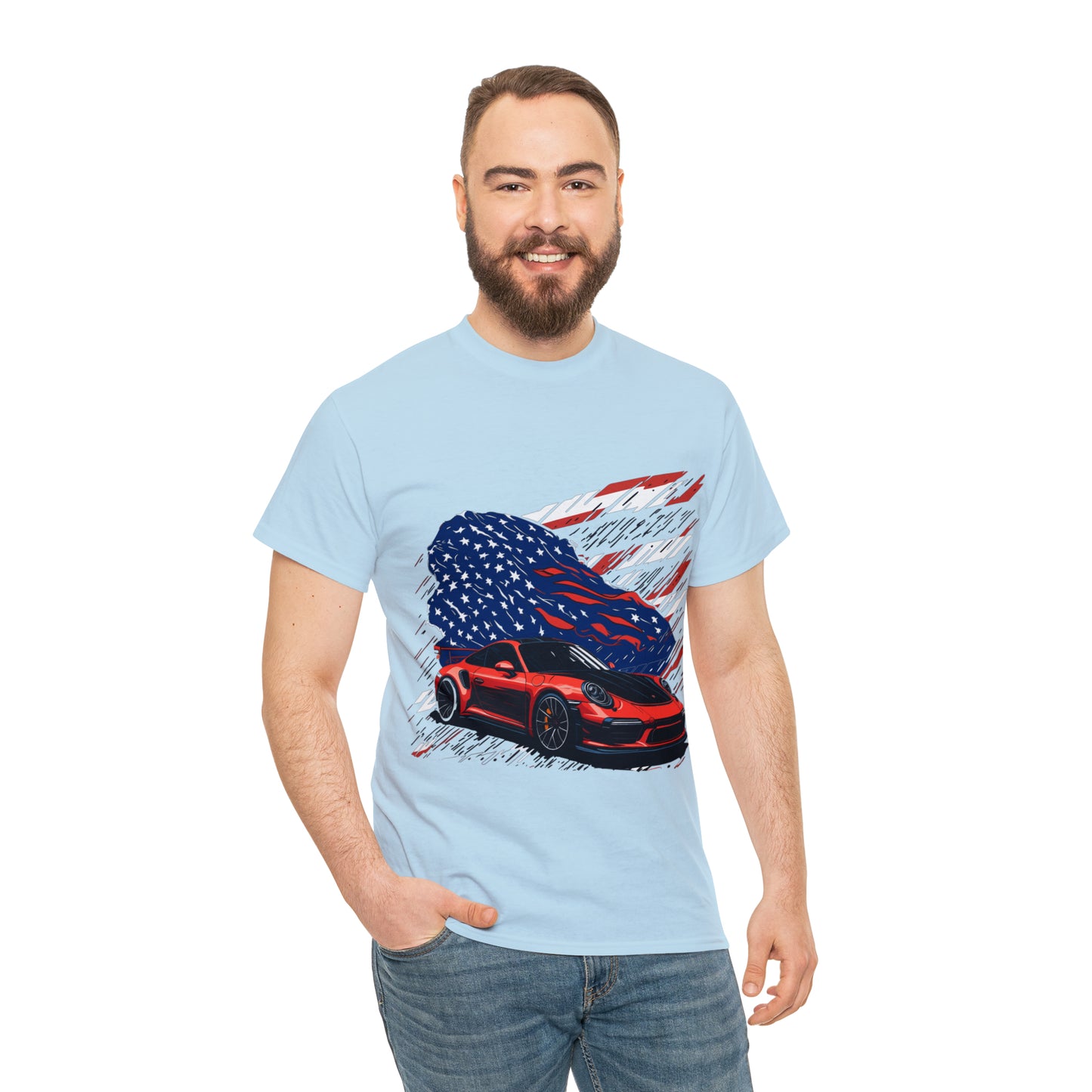 US FLAG Unisex Heavy Cotton Tee