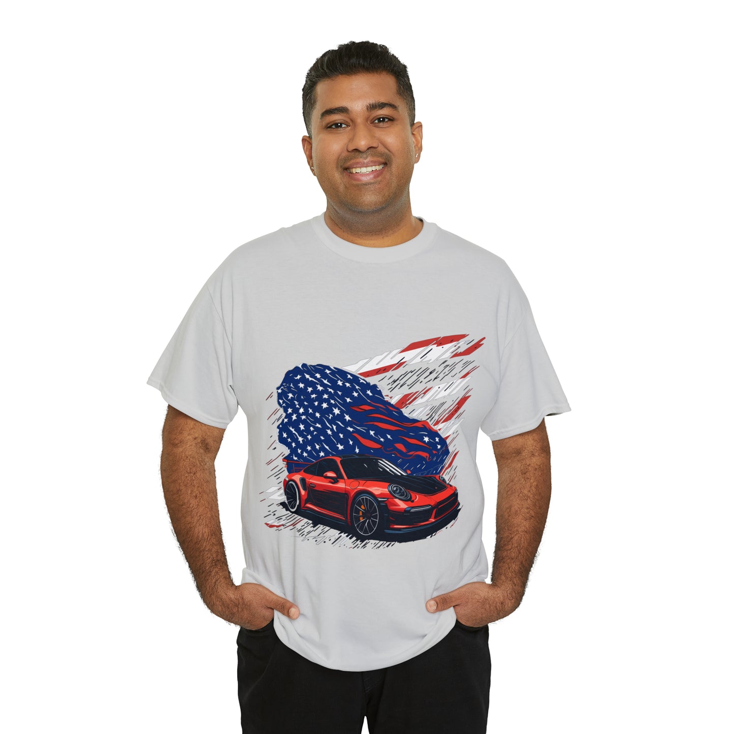 US FLAG Unisex Heavy Cotton Tee