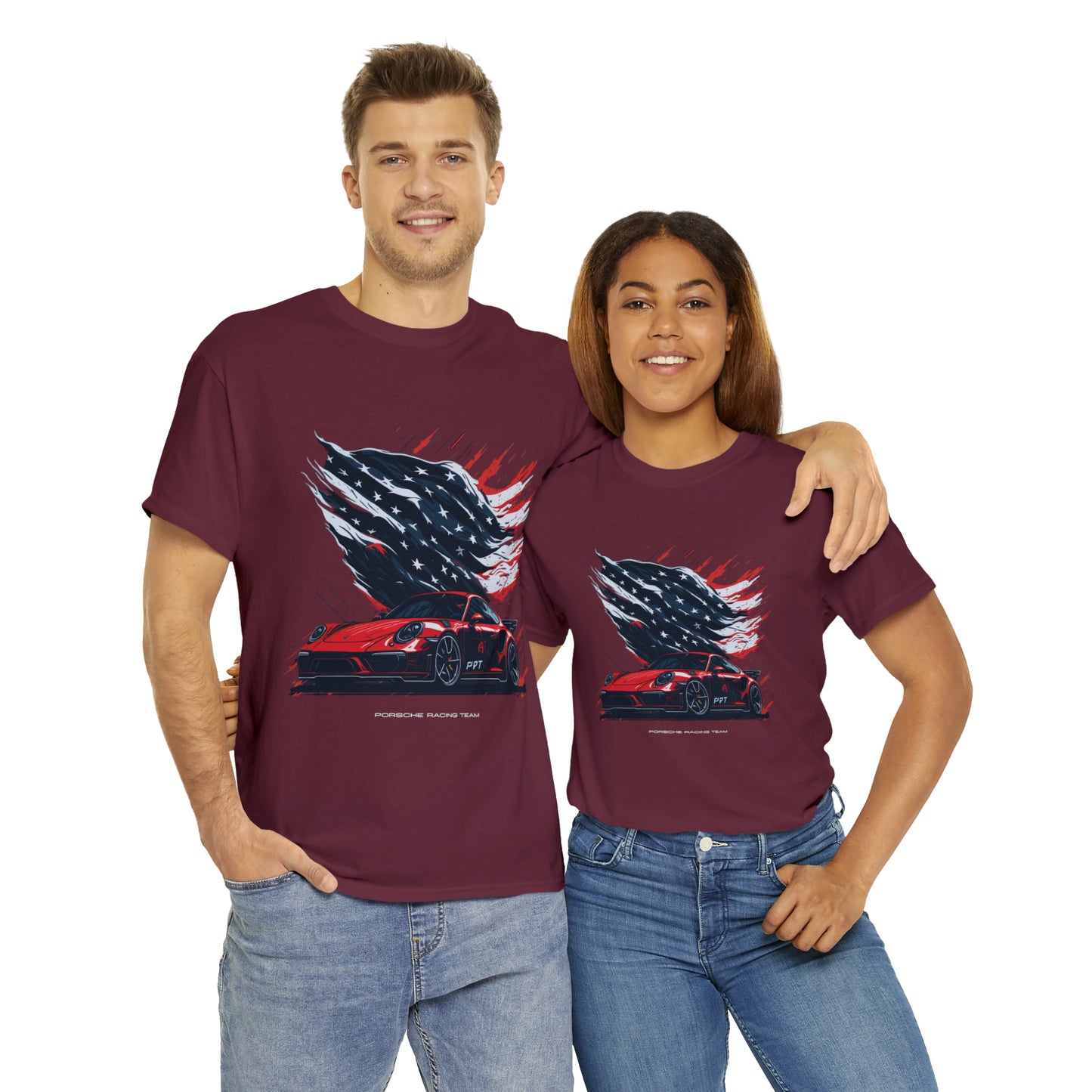 RACING US Unisex Heavy Cotton Tee