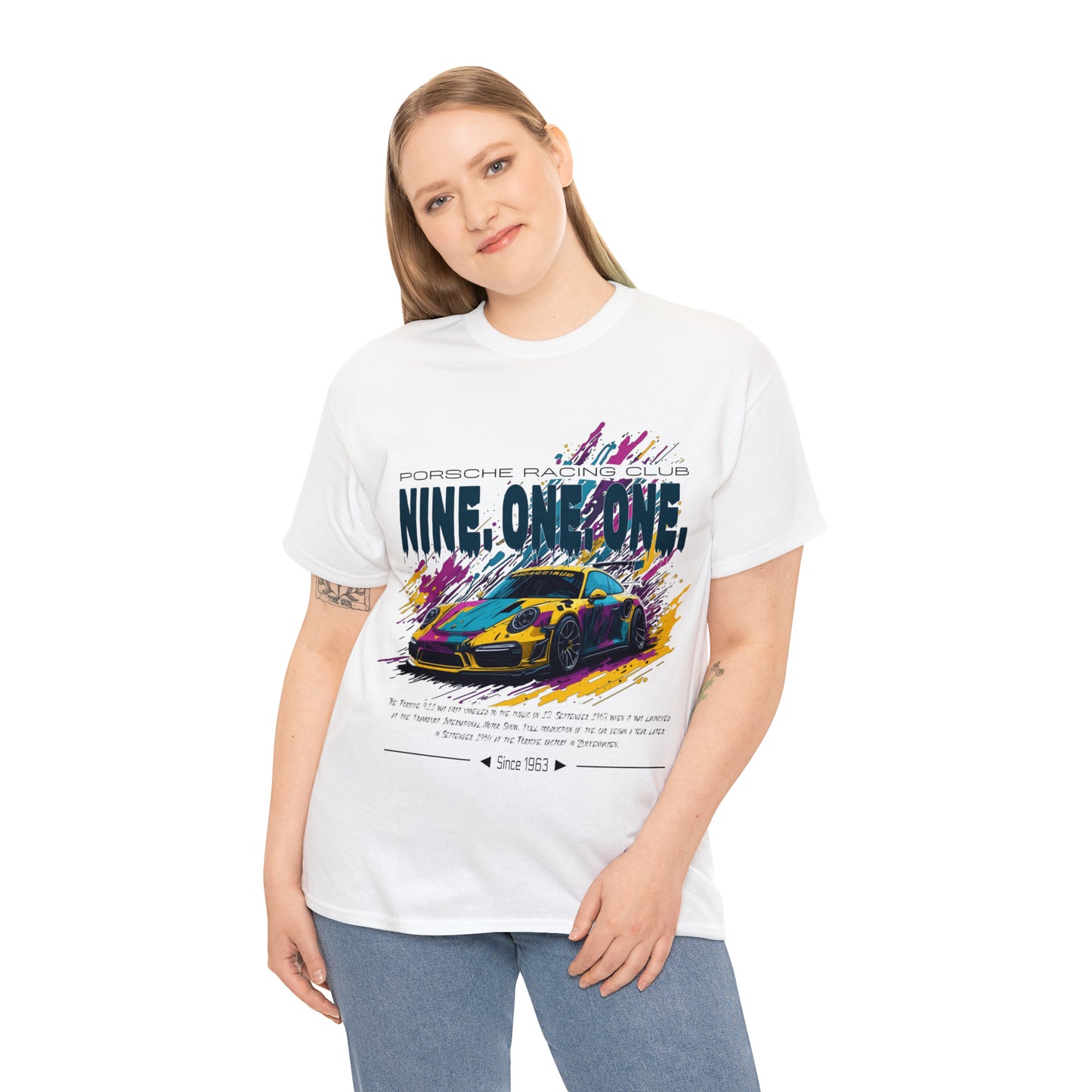 NINE ONE ONE Unisex Heavy Cotton Tee