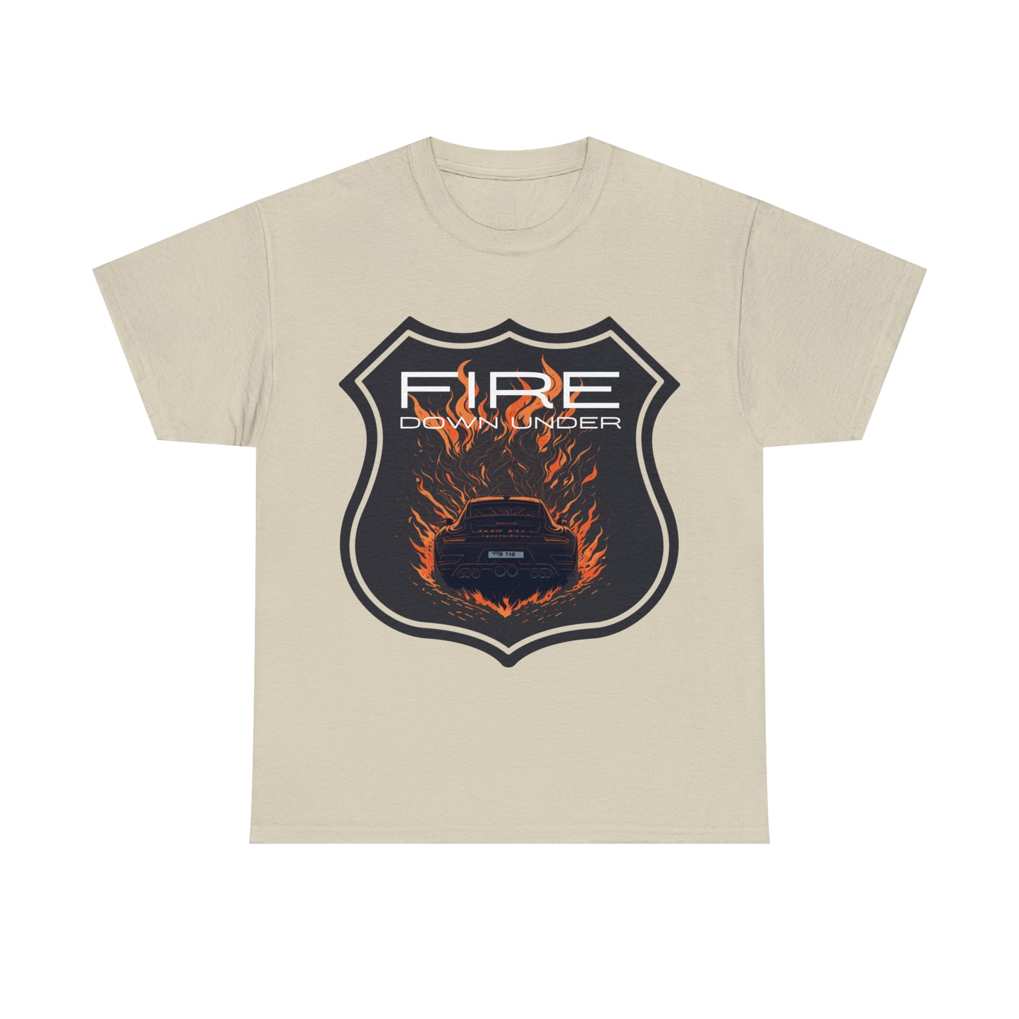 FIRE DOWN UNDER Unisex Heavy Cotton Tee