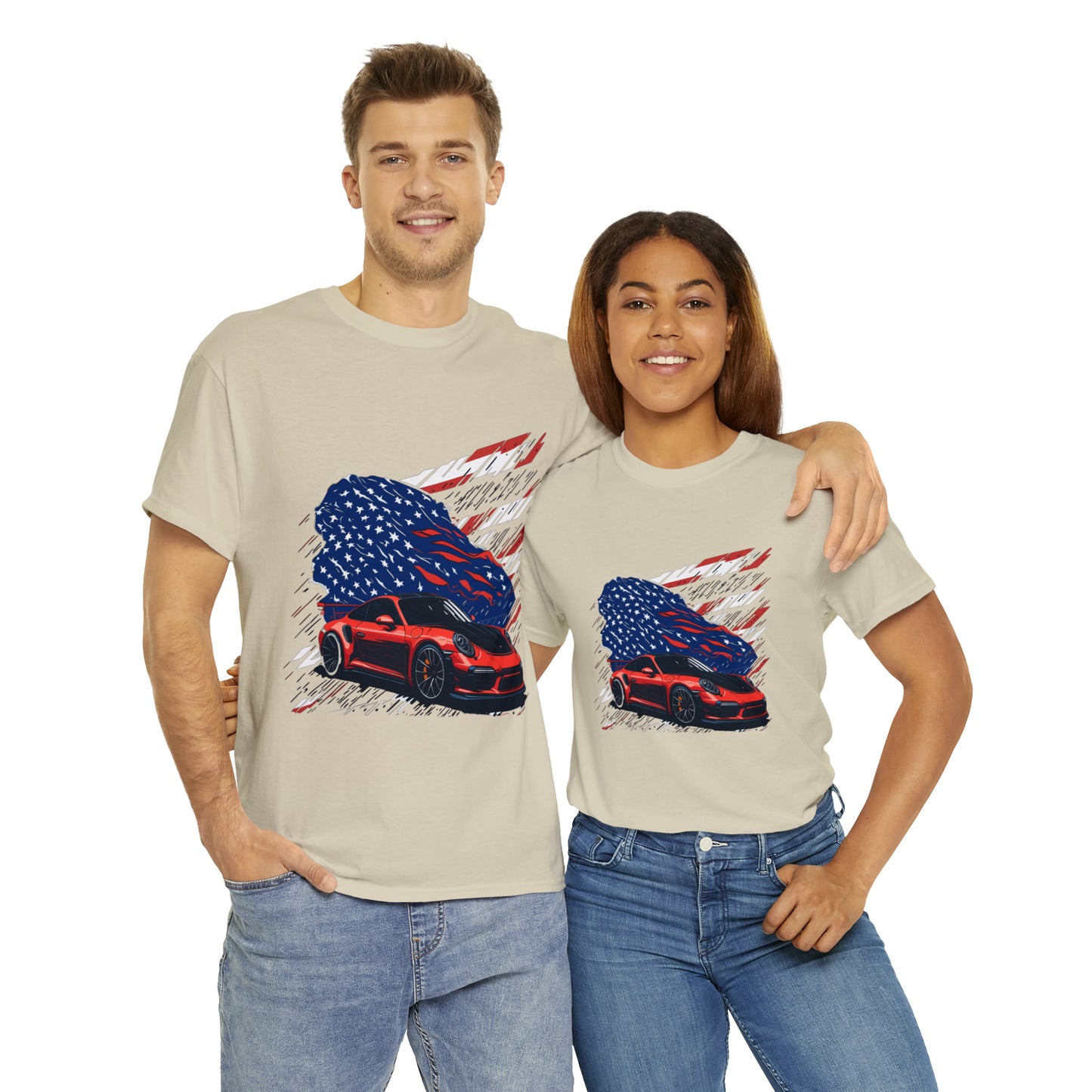 US FLAG Unisex Heavy Cotton Tee