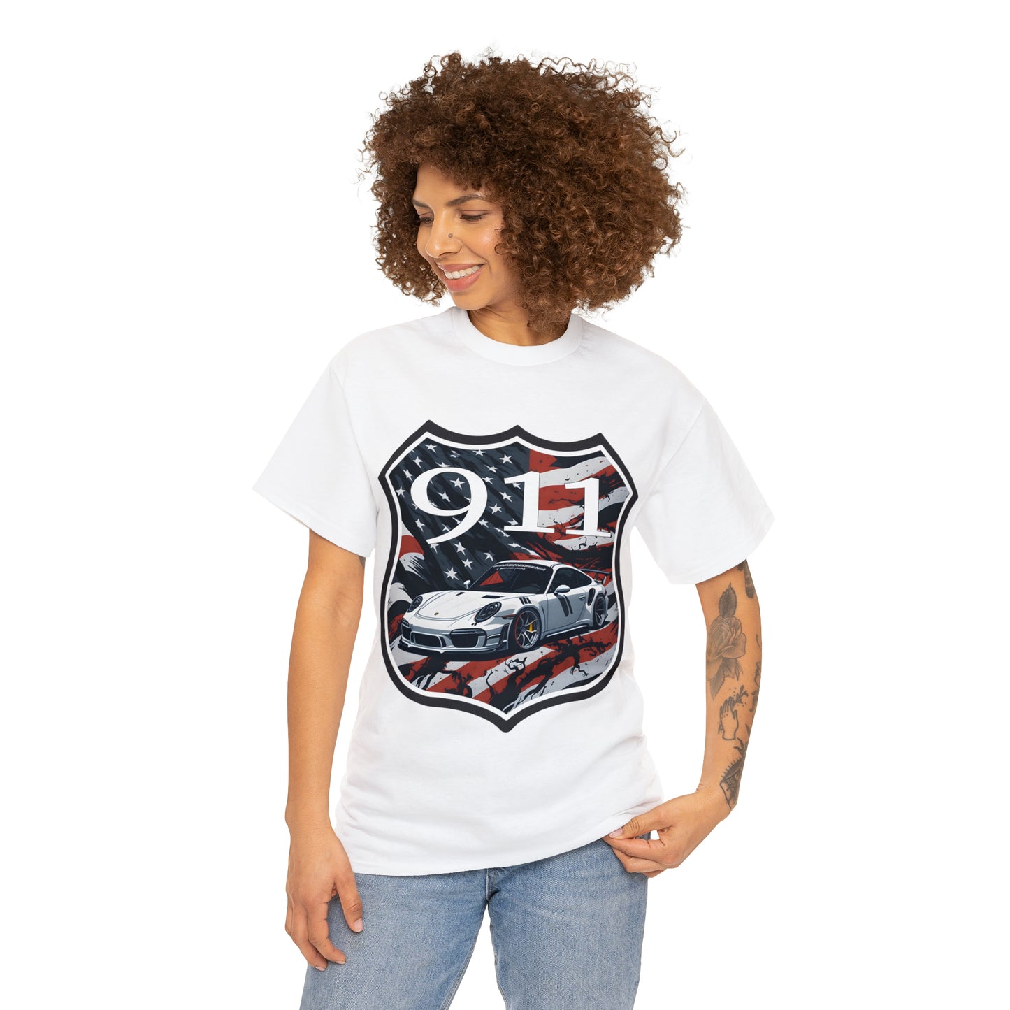 US FLAG Unisex Heavy Cotton Tee