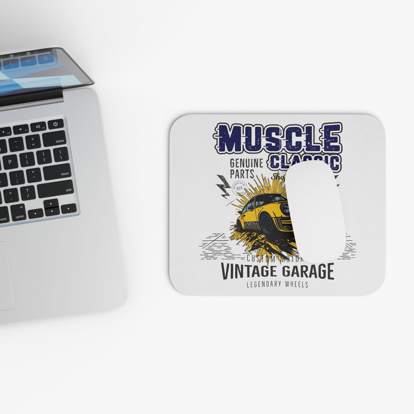 Vintage Garage Mouse Pad