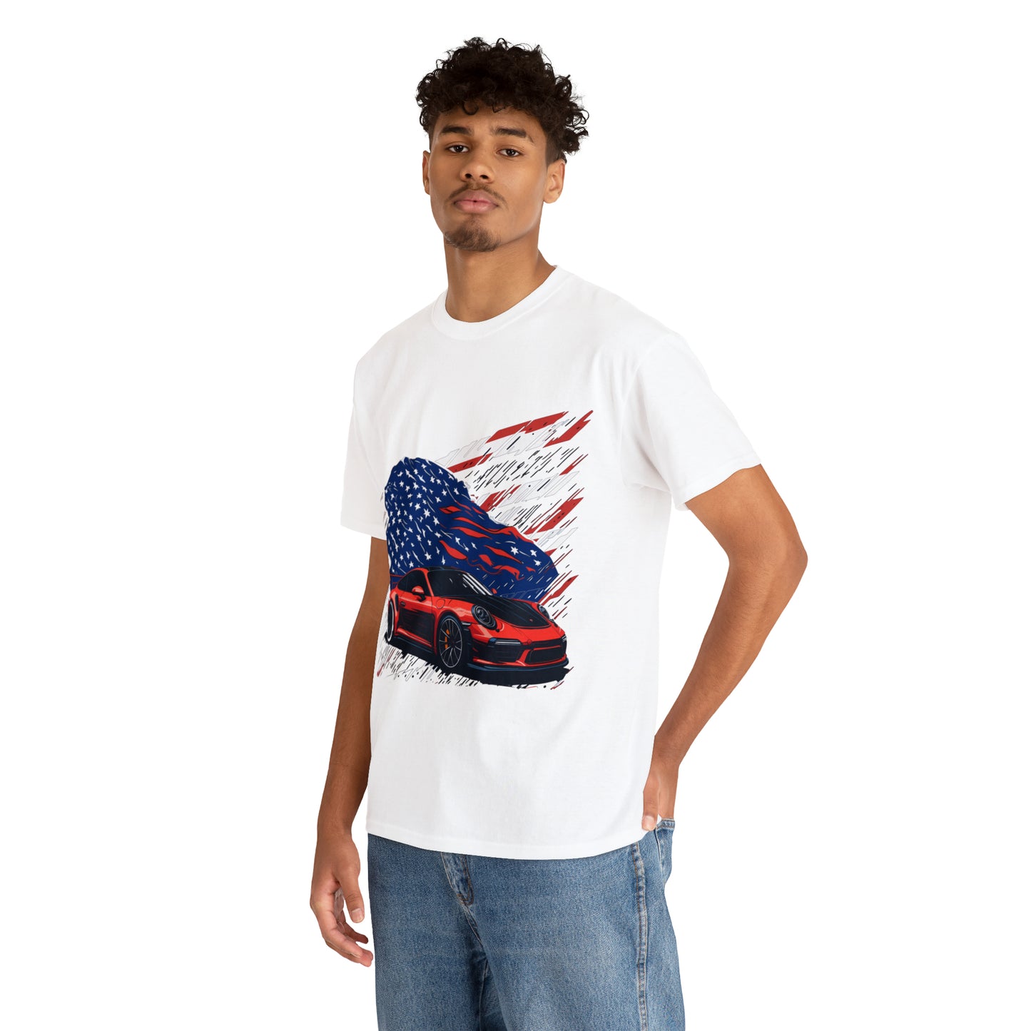 US FLAG Unisex Heavy Cotton Tee