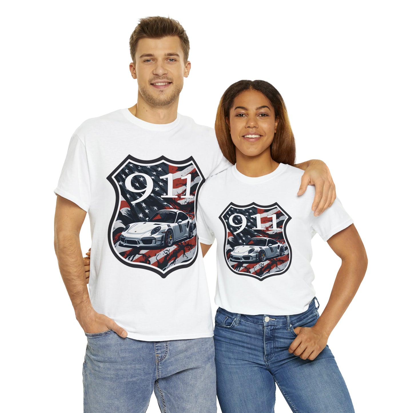 US FLAG Unisex Heavy Cotton Tee