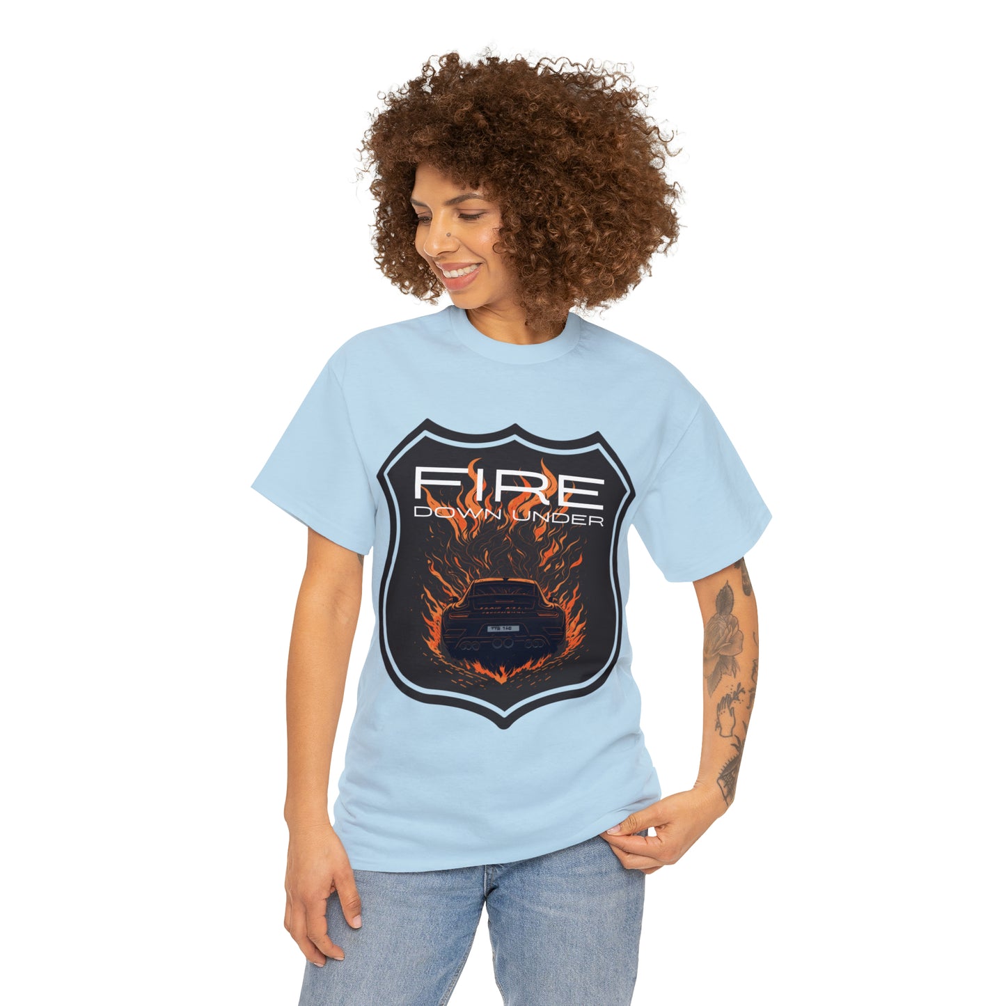 FIRE DOWN UNDER Unisex Heavy Cotton Tee