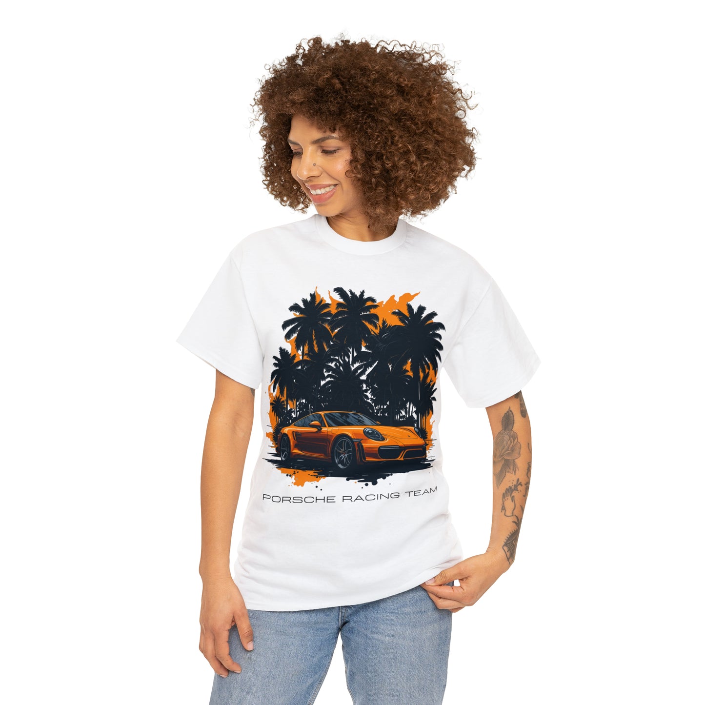 ORANGE PALMS Unisex Heavy Cotton Tee