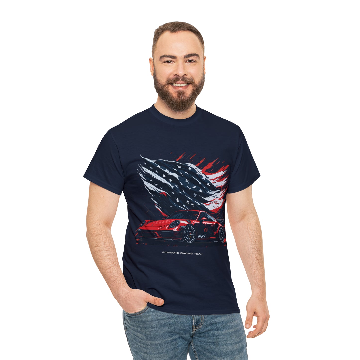 RACING US Unisex Heavy Cotton Tee