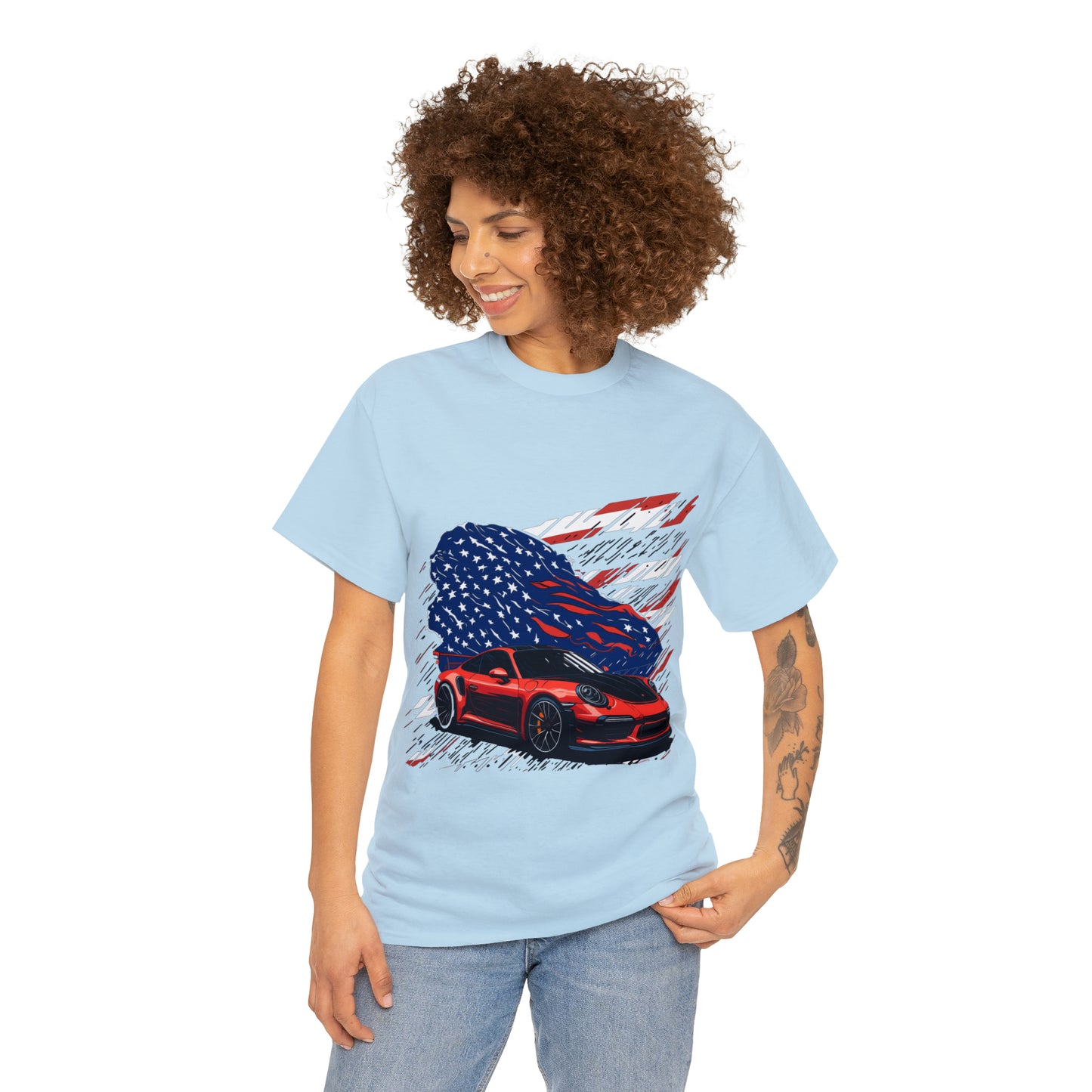 US FLAG Unisex Heavy Cotton Tee