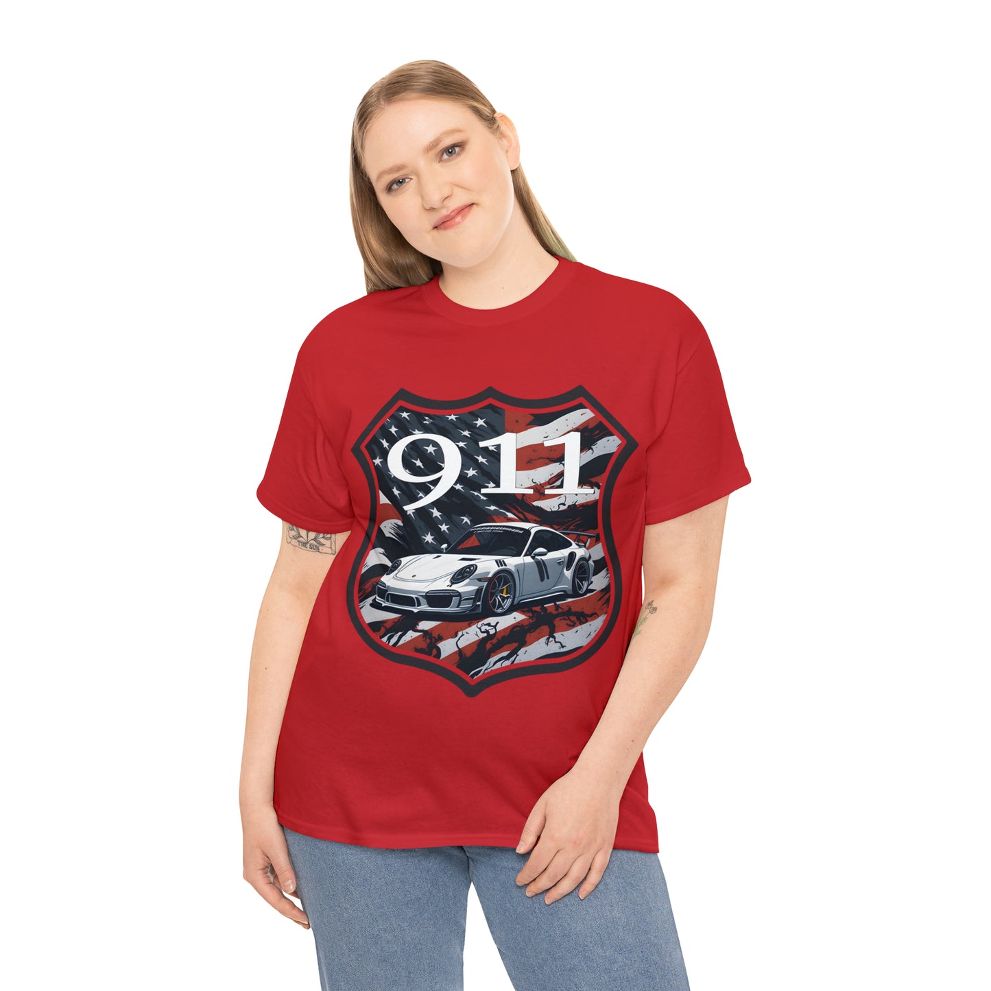 US FLAG Unisex Heavy Cotton Tee