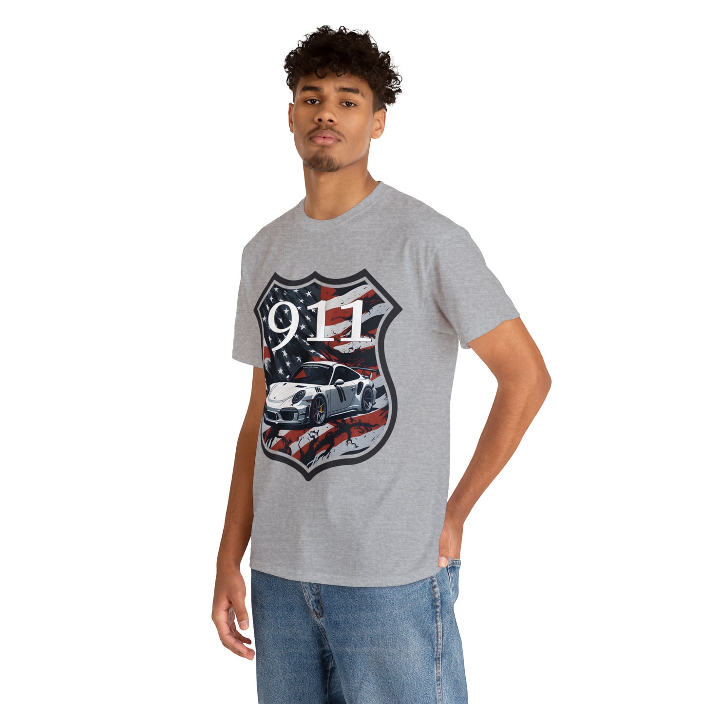 US FLAG Unisex Heavy Cotton Tee