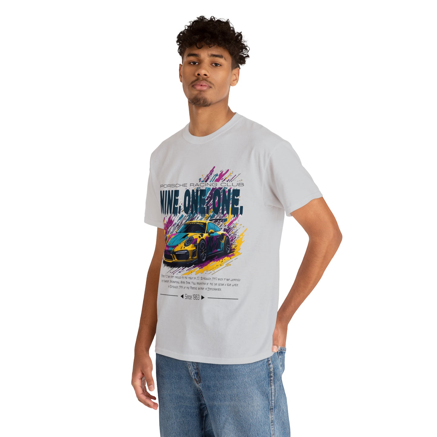 NINE ONE ONE Unisex Heavy Cotton Tee