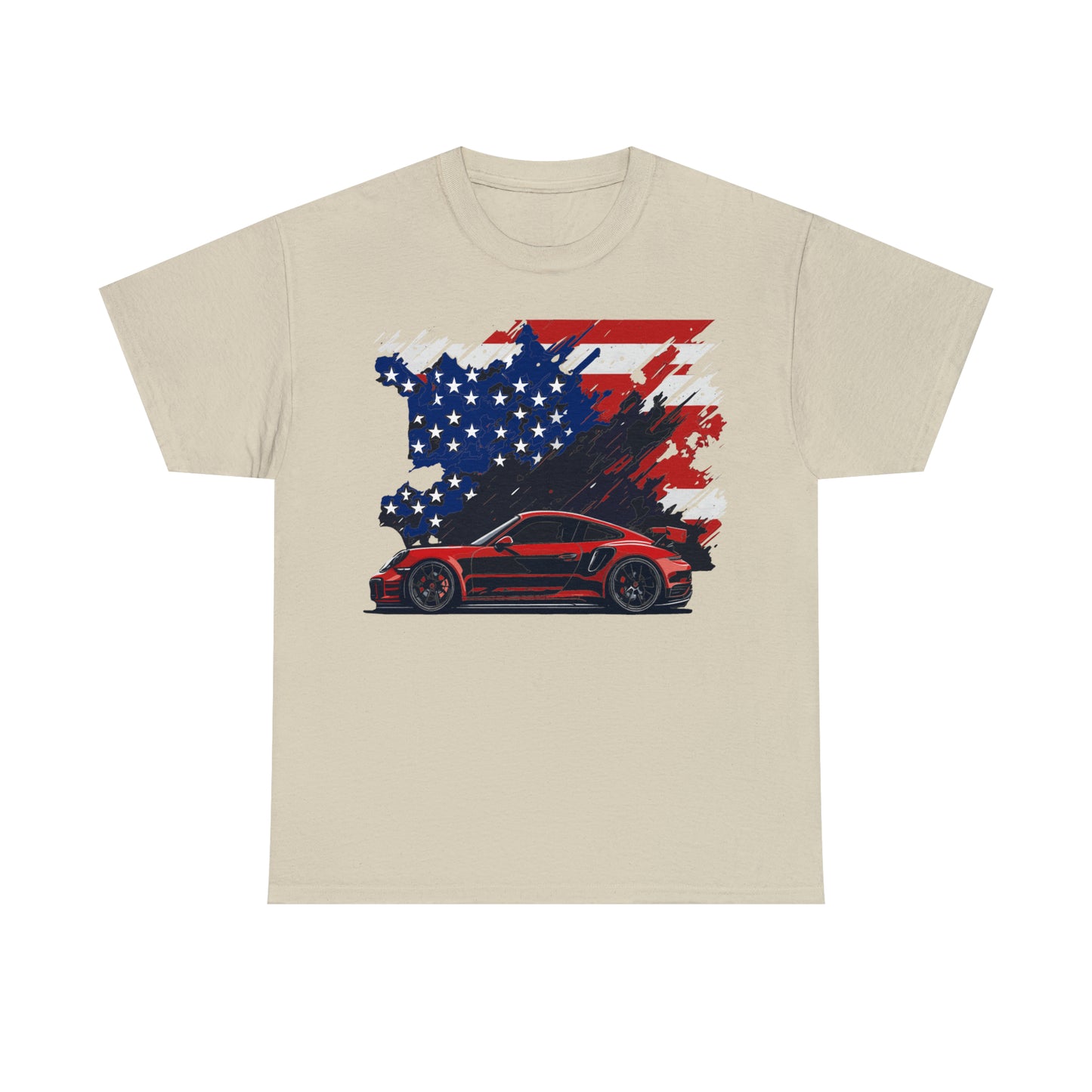 US FLAG RED Unisex Heavy Cotton Tee