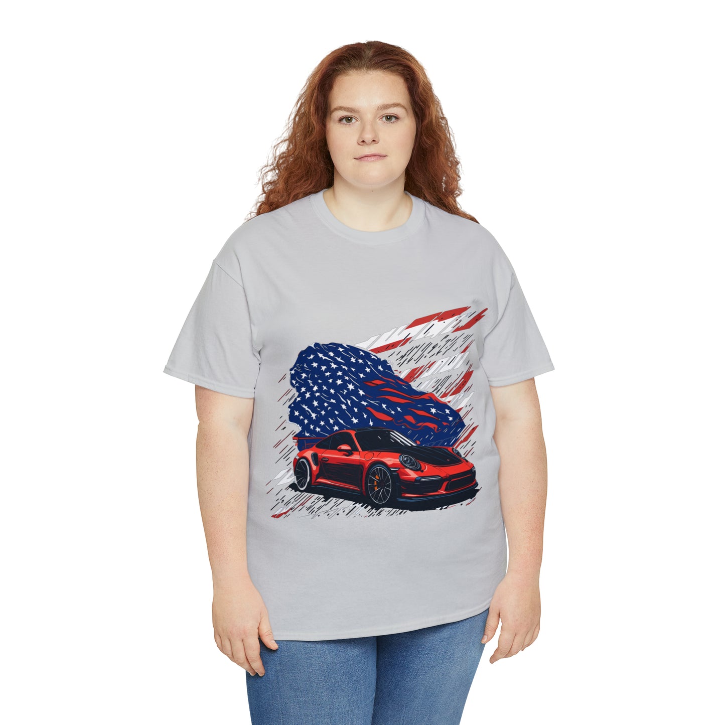 US FLAG Unisex Heavy Cotton Tee