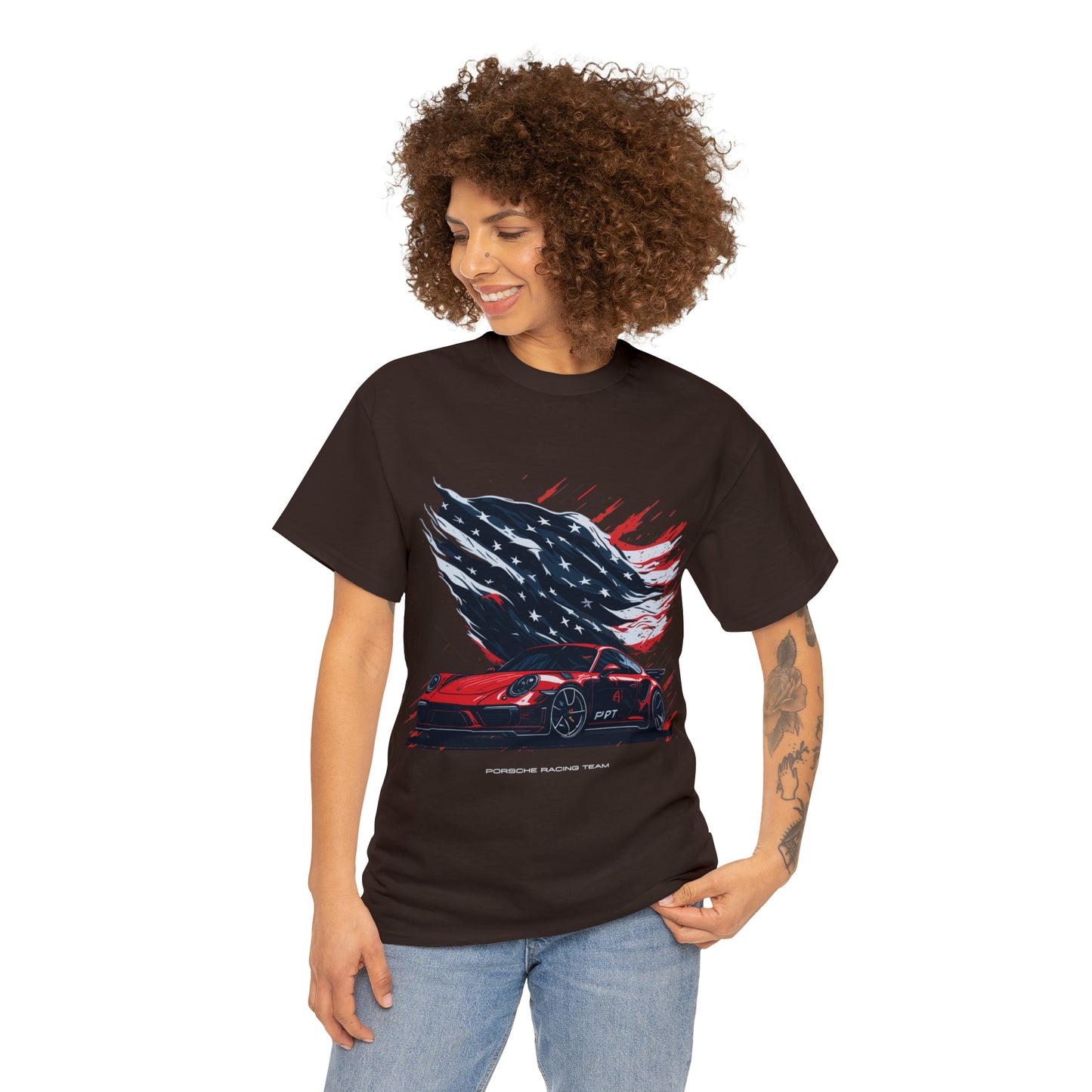 RACING US Unisex Heavy Cotton Tee