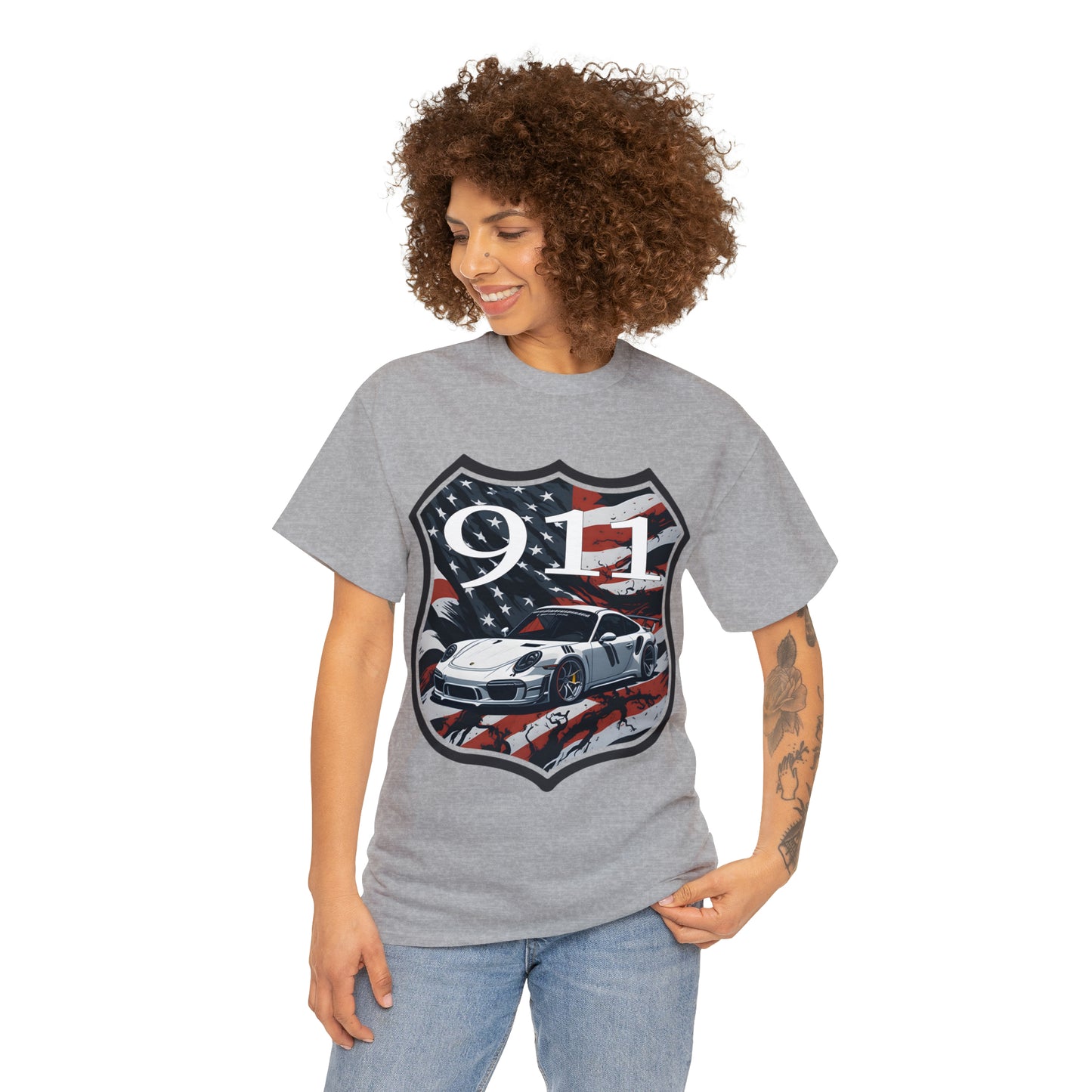 US FLAG Unisex Heavy Cotton Tee