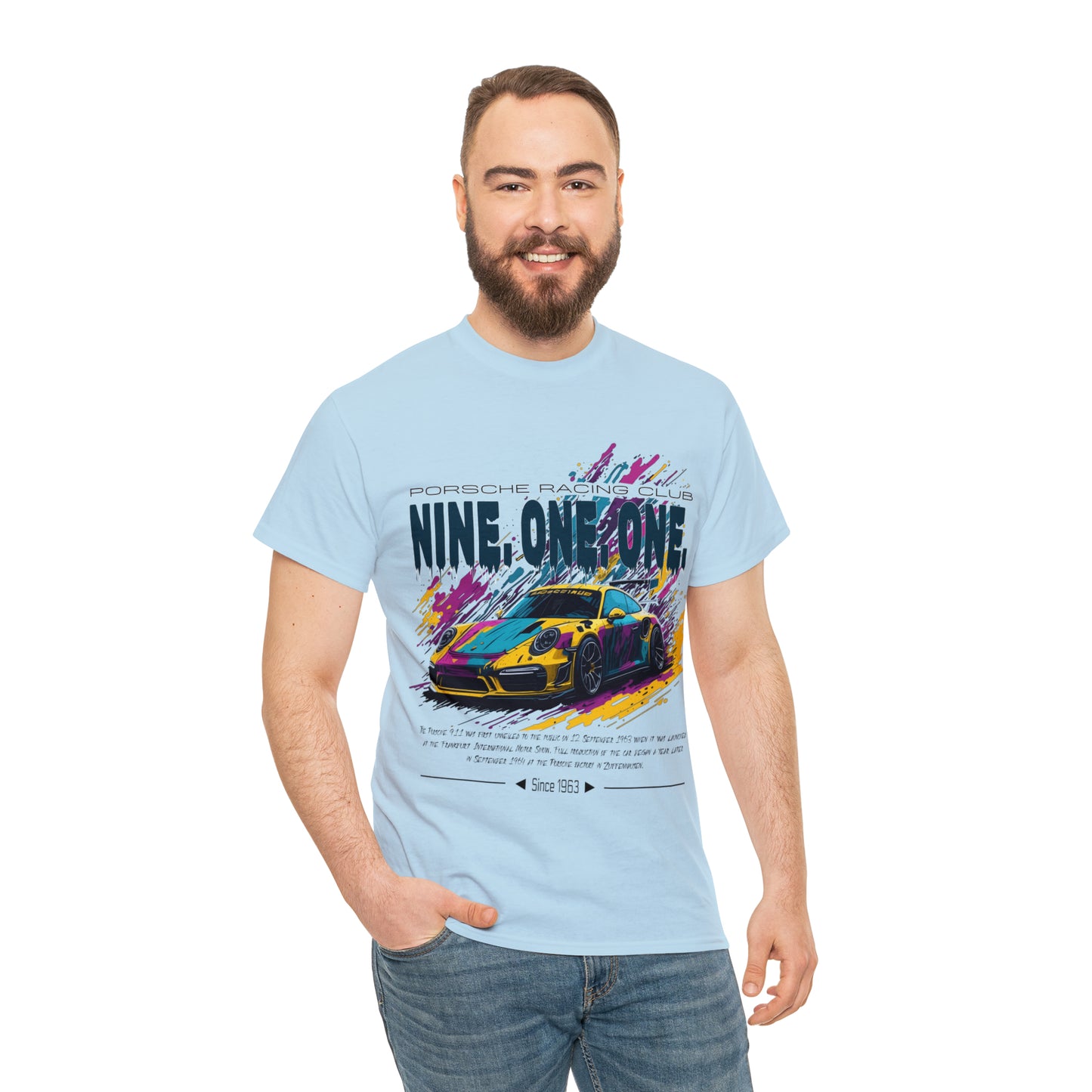 NINE ONE ONE Unisex Heavy Cotton Tee