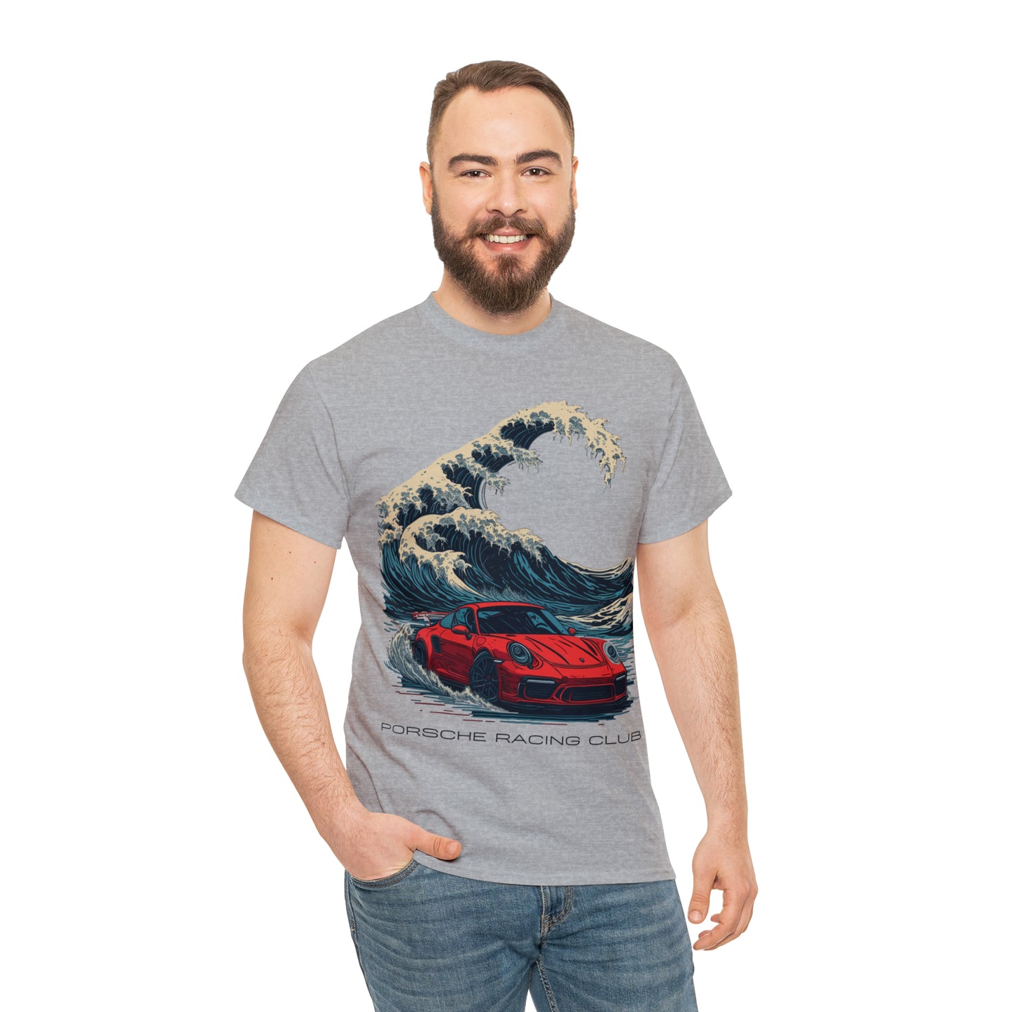 HOKUSAI WAVE Unisex Heavy Cotton Tee