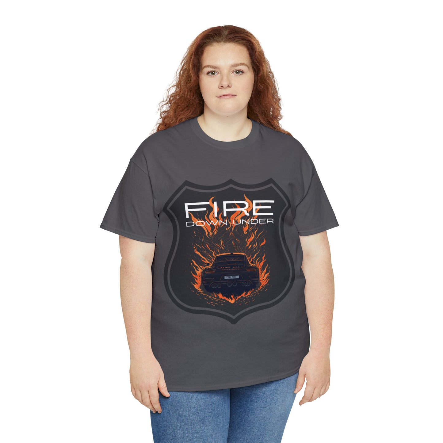 FIRE DOWN UNDER Unisex Heavy Cotton Tee