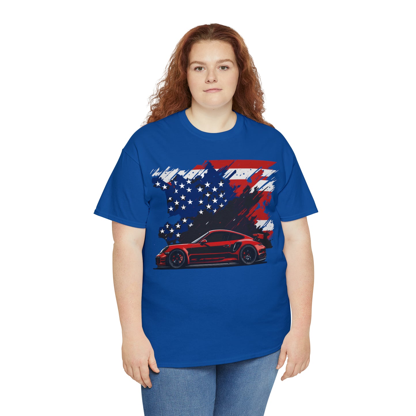 US FLAG RED Unisex Heavy Cotton Tee