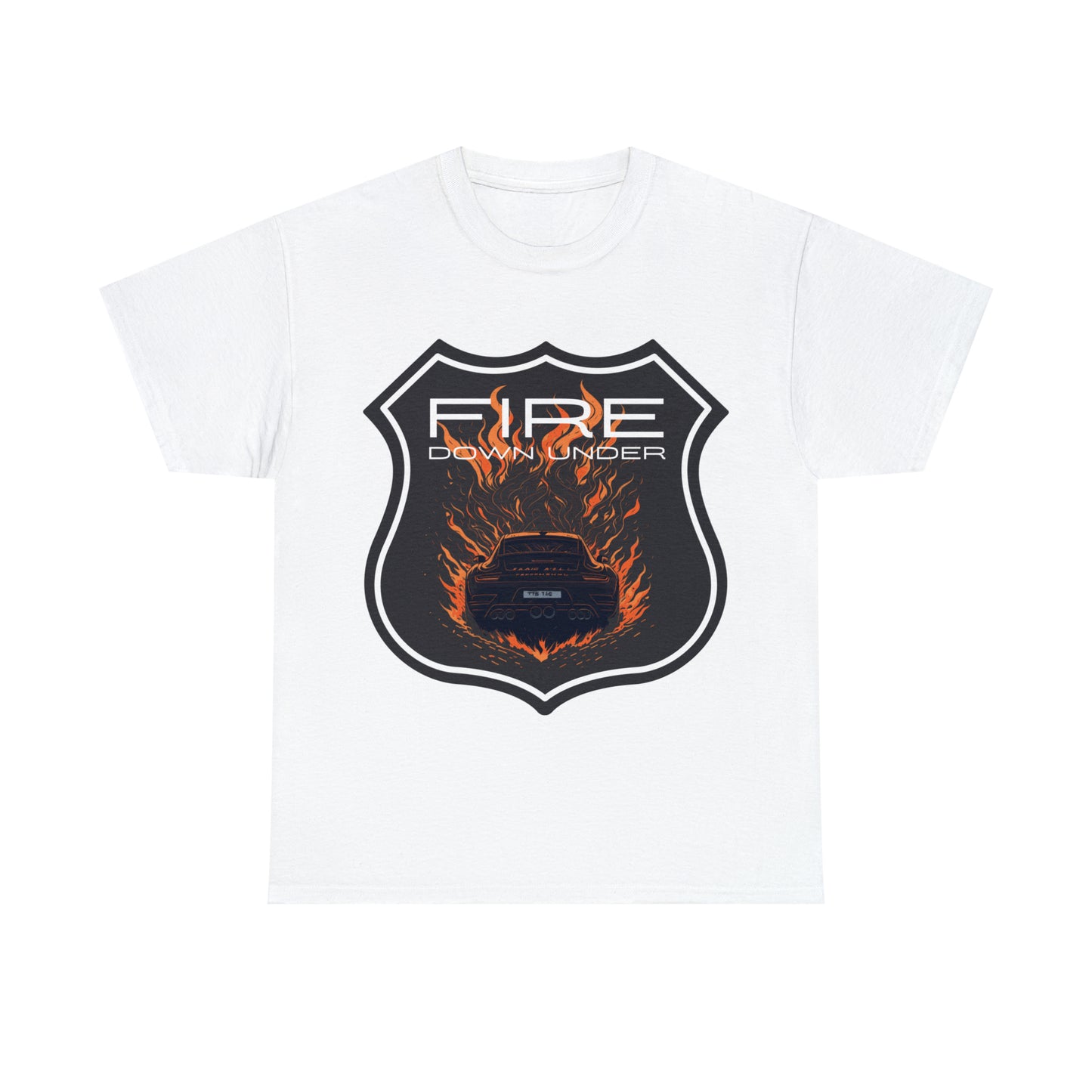 FIRE DOWN UNDER Unisex Heavy Cotton Tee