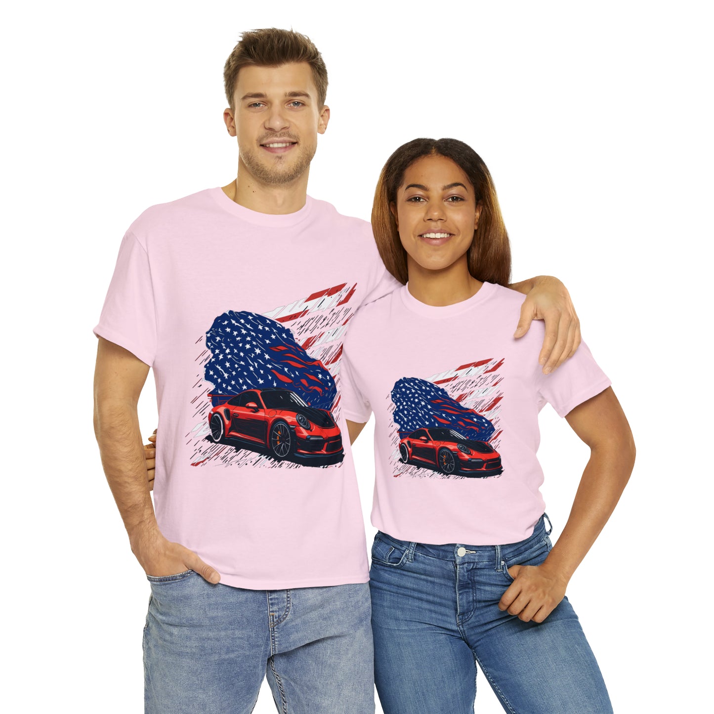 US FLAG Unisex Heavy Cotton Tee