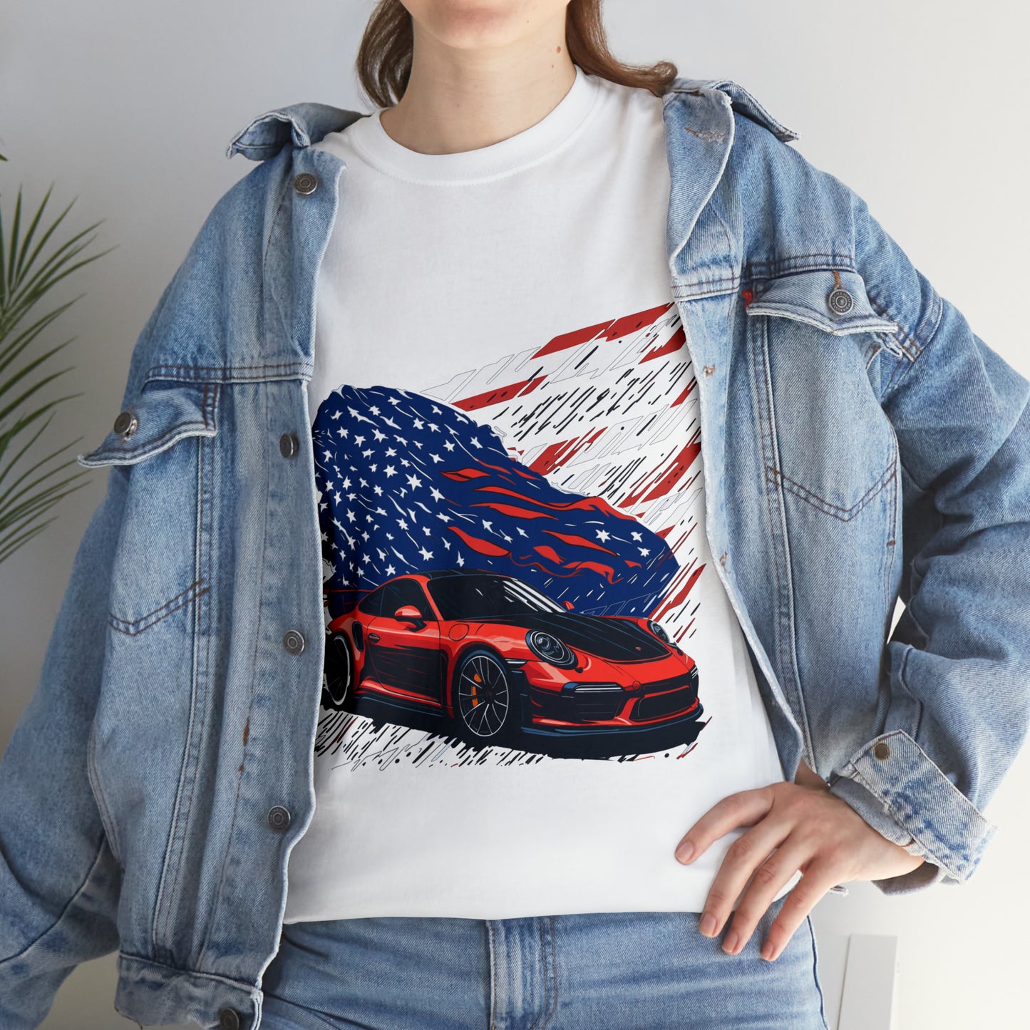 US FLAG Unisex Heavy Cotton Tee