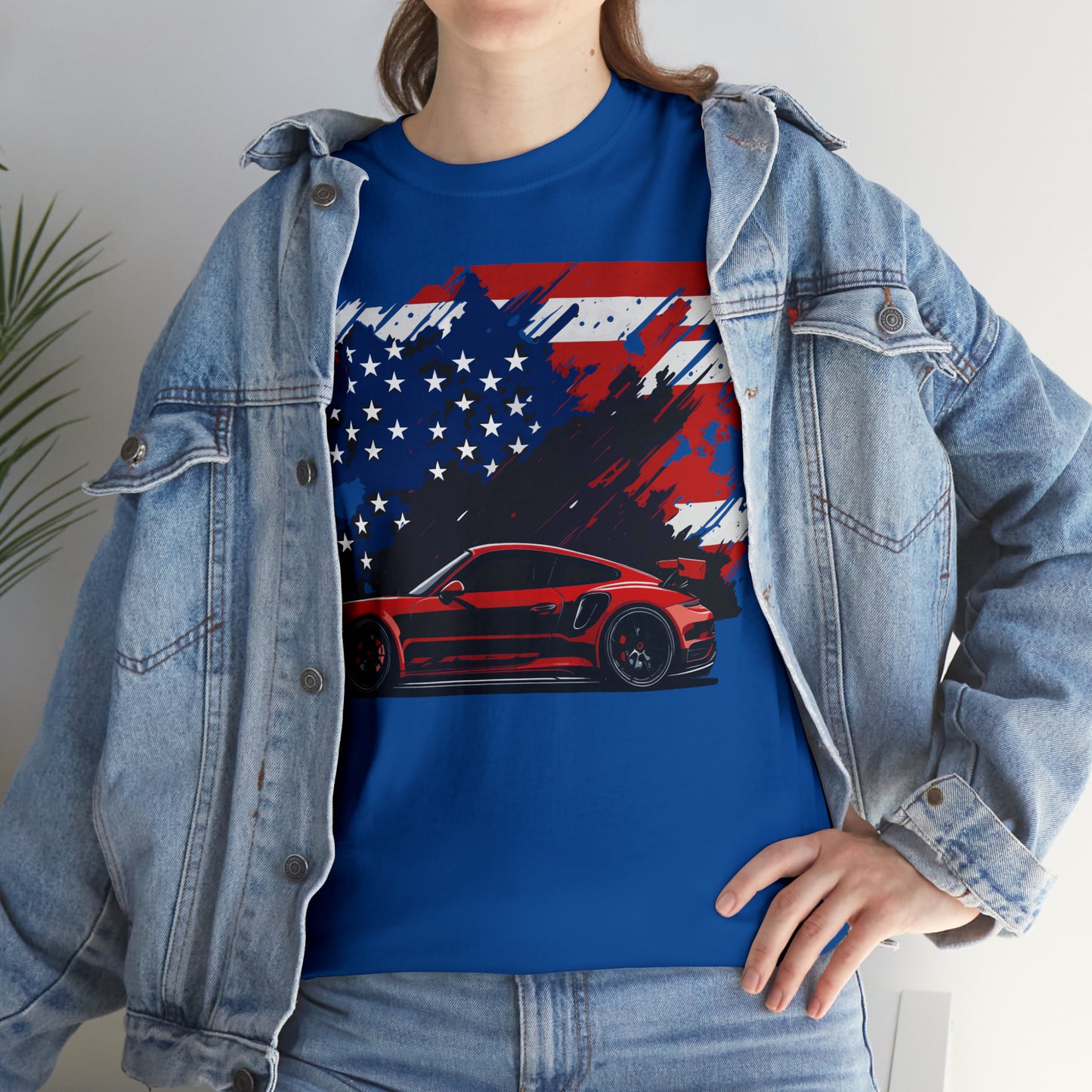 US FLAG RED Unisex Heavy Cotton Tee