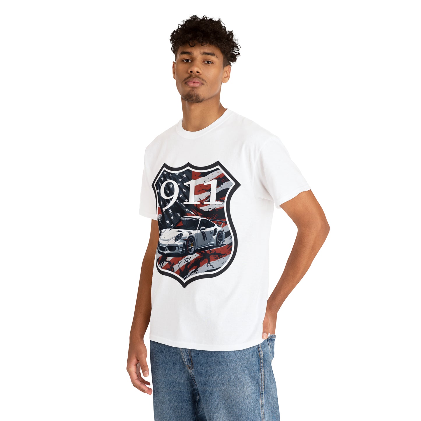 US FLAG Unisex Heavy Cotton Tee