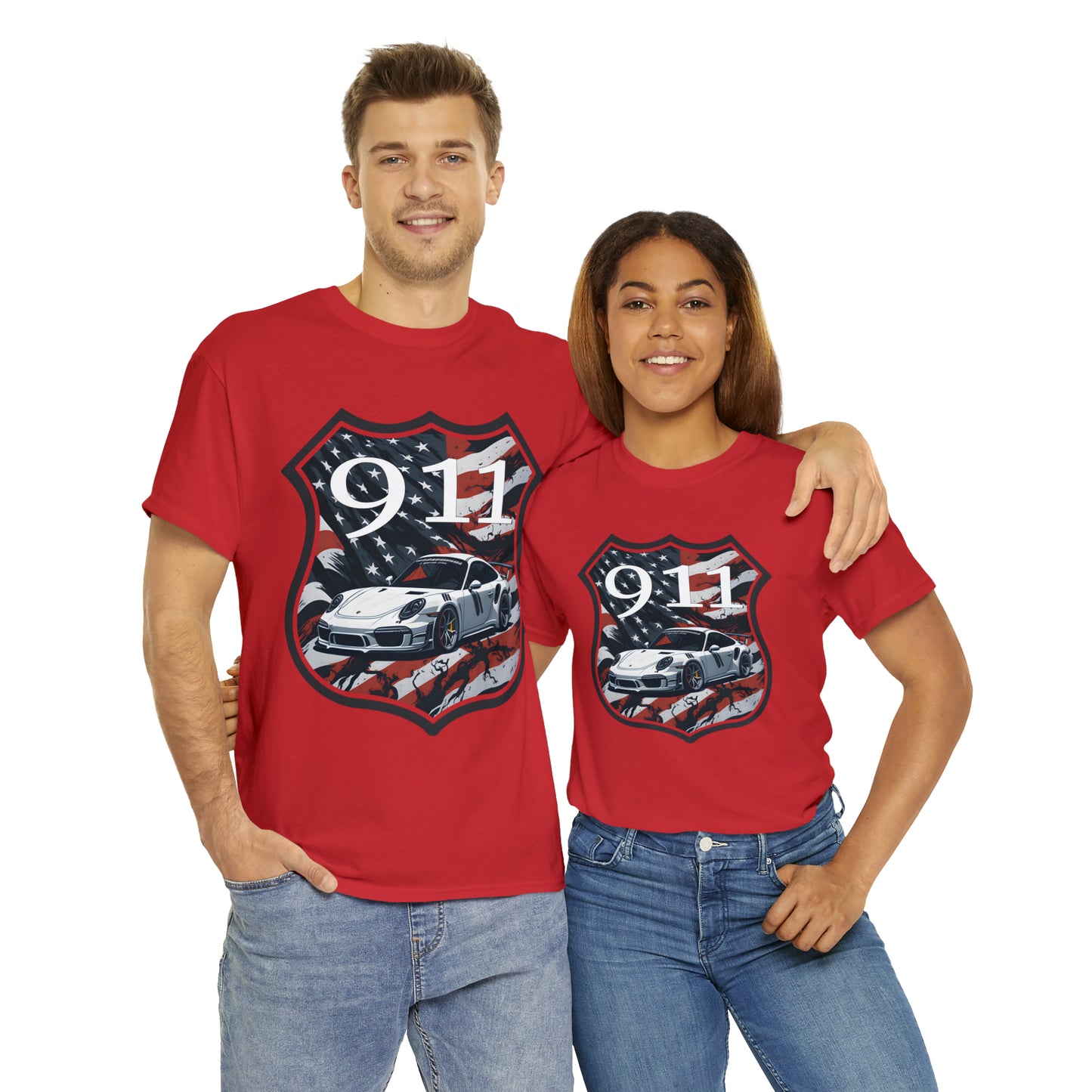 US FLAG Unisex Heavy Cotton Tee