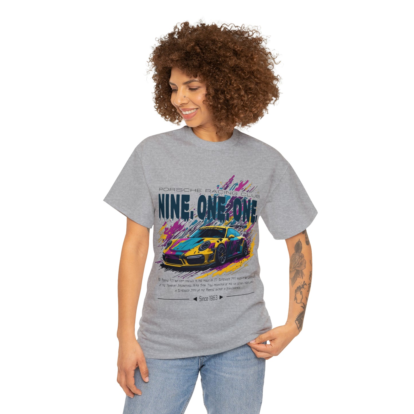 NINE ONE ONE Unisex Heavy Cotton Tee