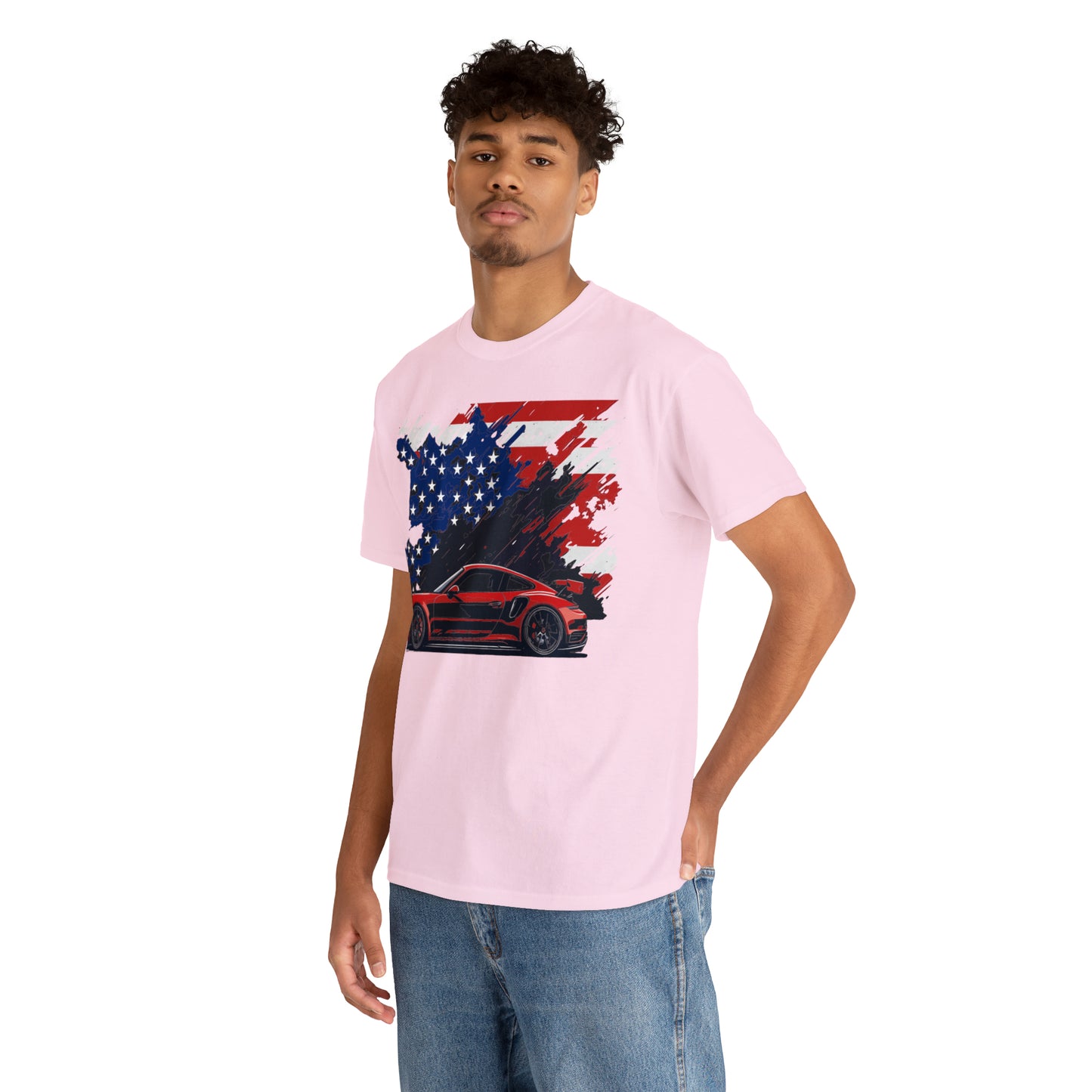 US FLAG RED Unisex Heavy Cotton Tee