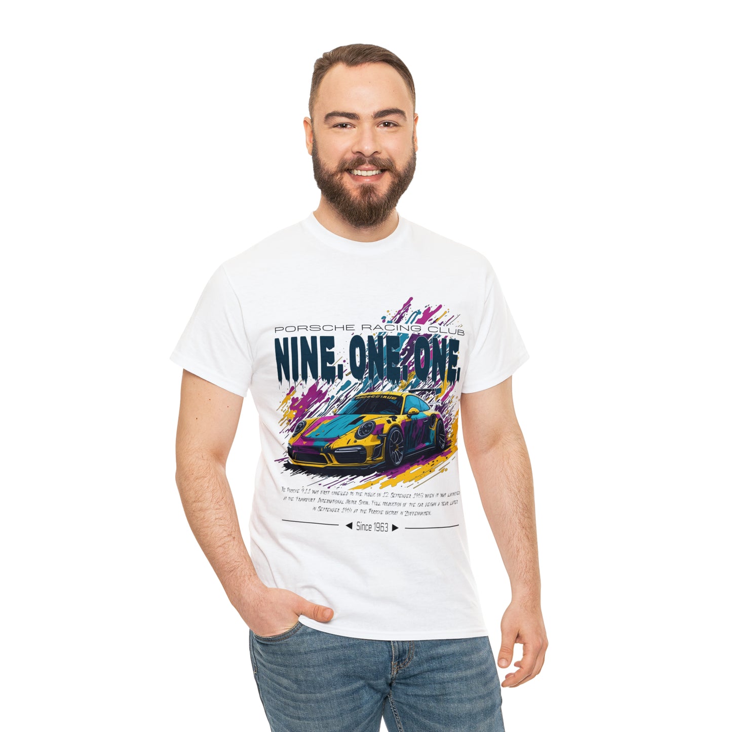 NINE ONE ONE Unisex Heavy Cotton Tee