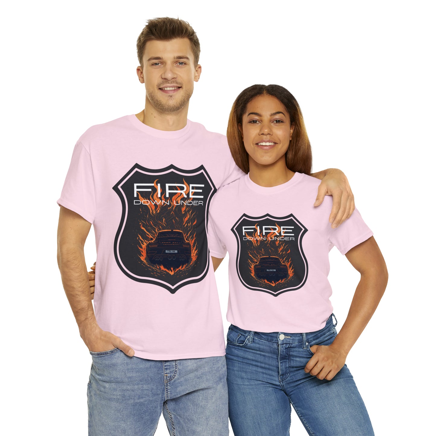 FIRE DOWN UNDER Unisex Heavy Cotton Tee